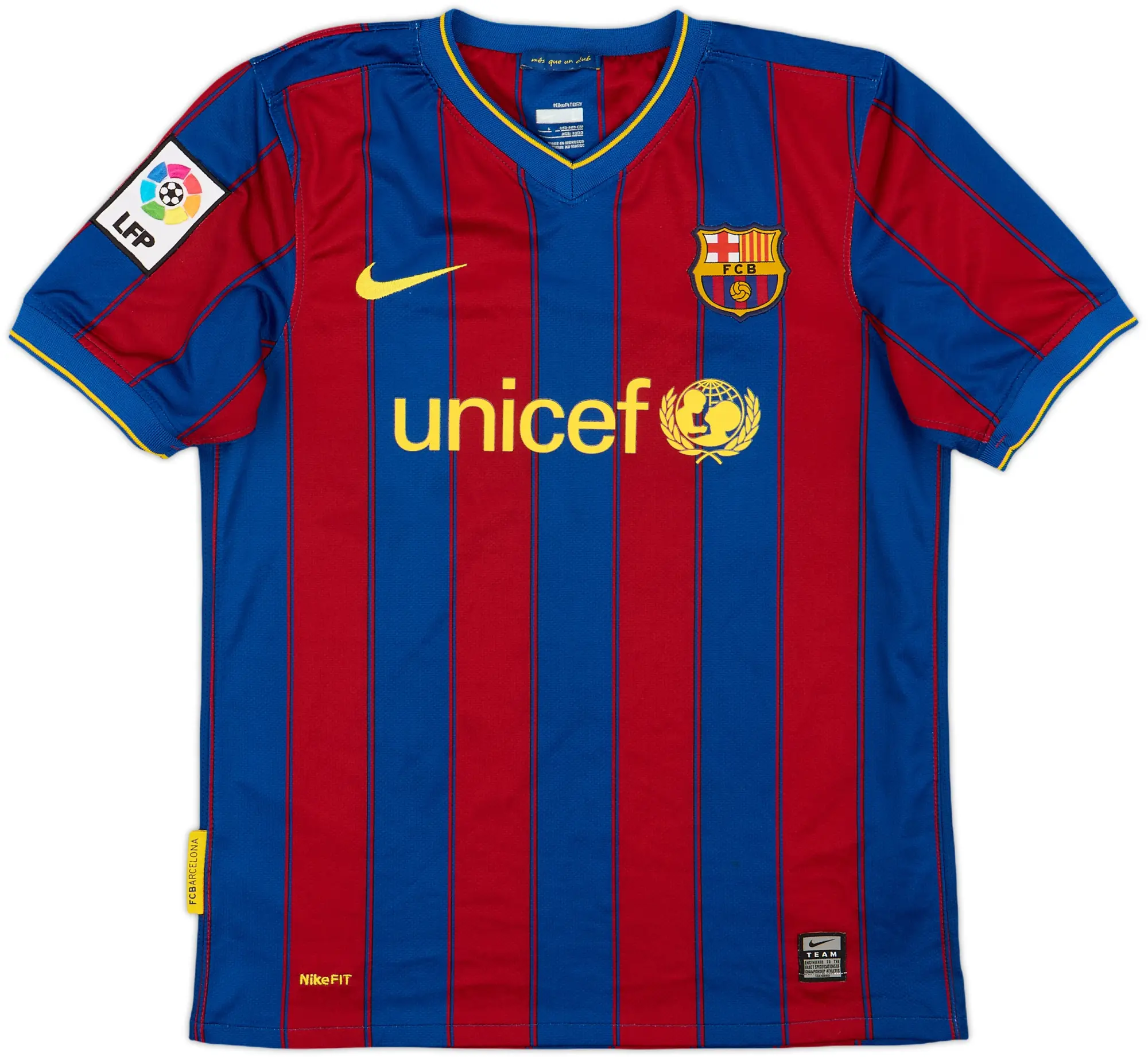Nike Barcelona Boys SS Home Shirt 2009/10