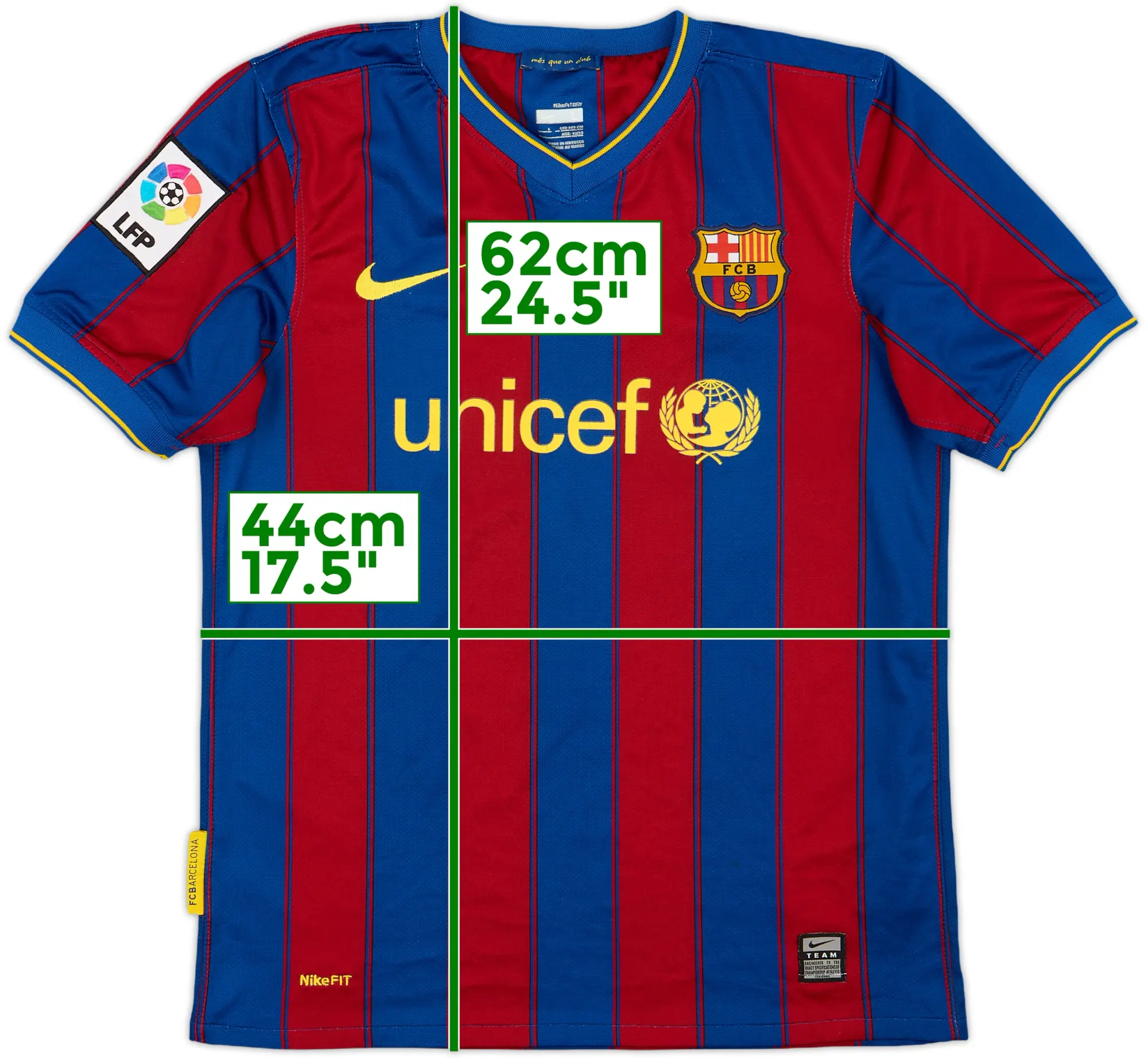 Nike Barcelona Boys SS Home Shirt 2009/10