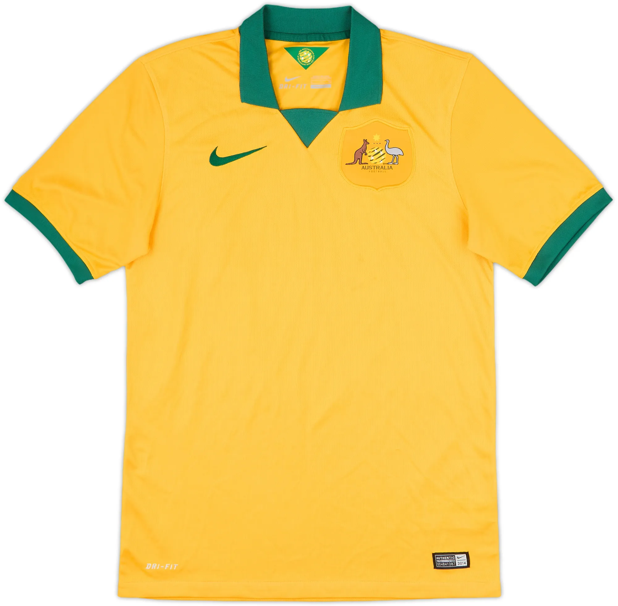 Nike Australia Mens SS Home Shirt 2014