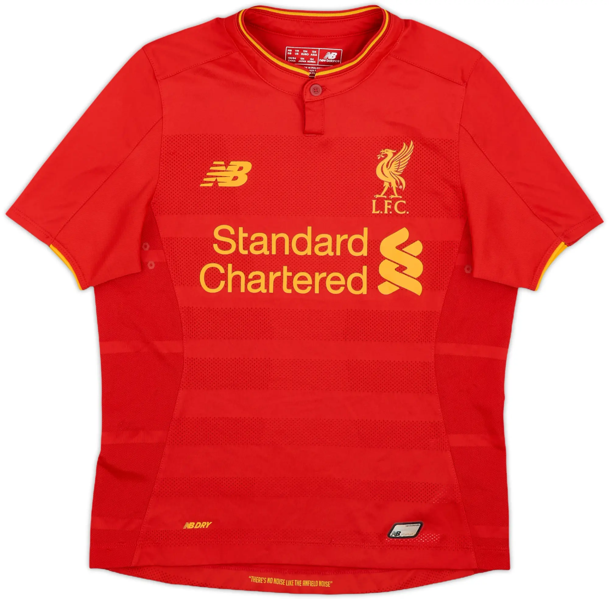 NewBalance Liverpool Boys SS Home Shirt 2016/17
