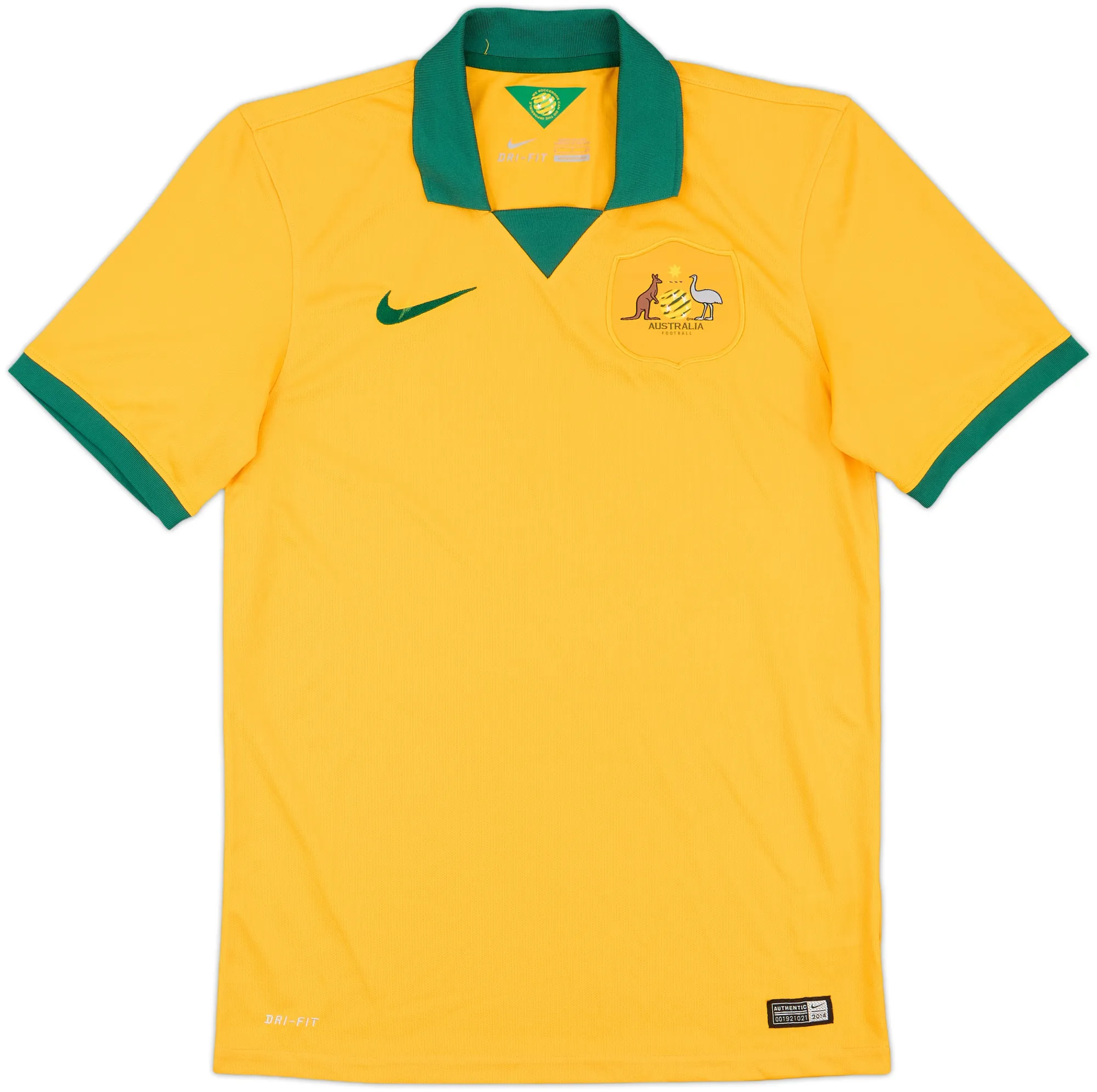 Nike Australia Mens SS Home Shirt 2014