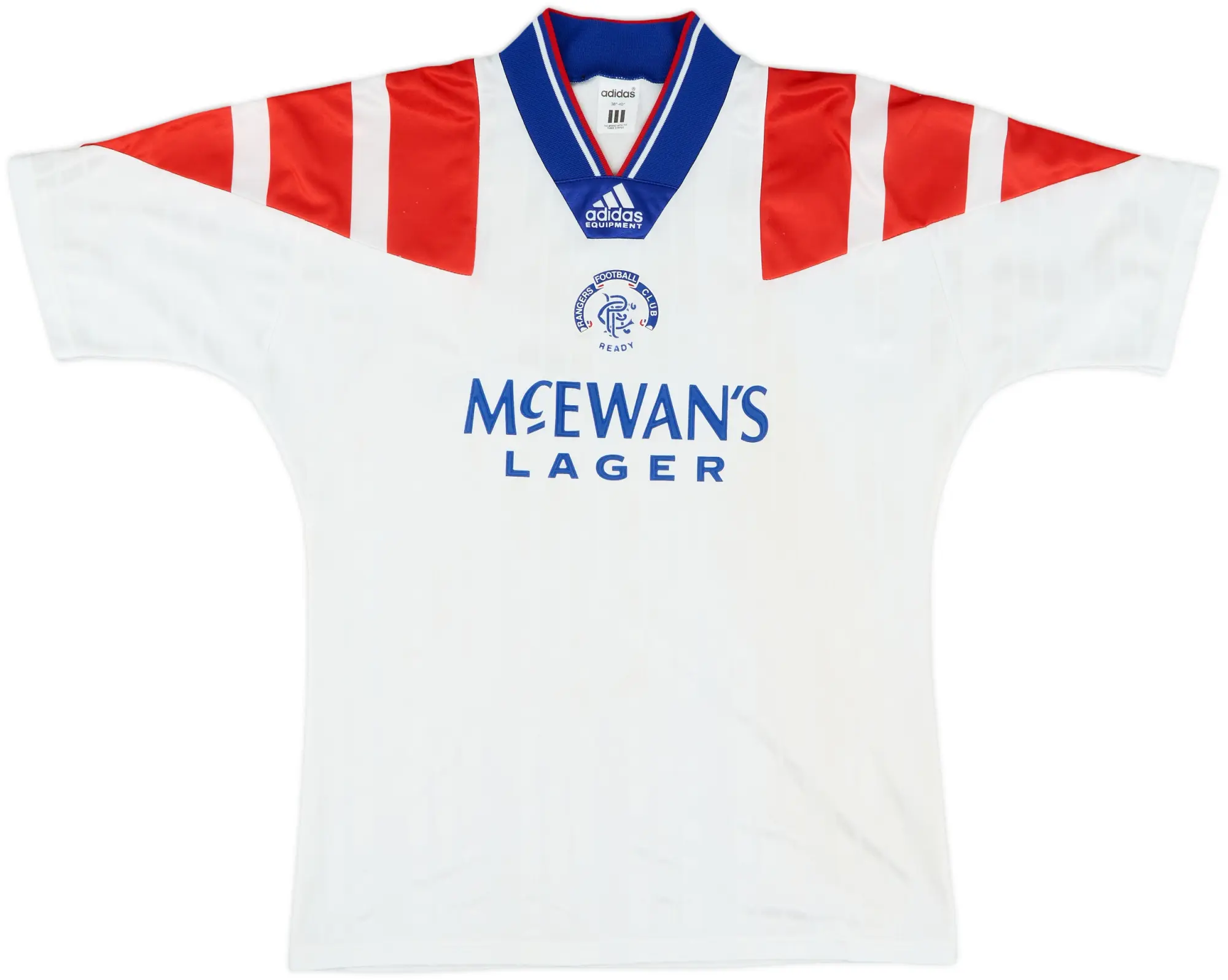 adidas Rangers Mens SS Away Shirt 1992/93