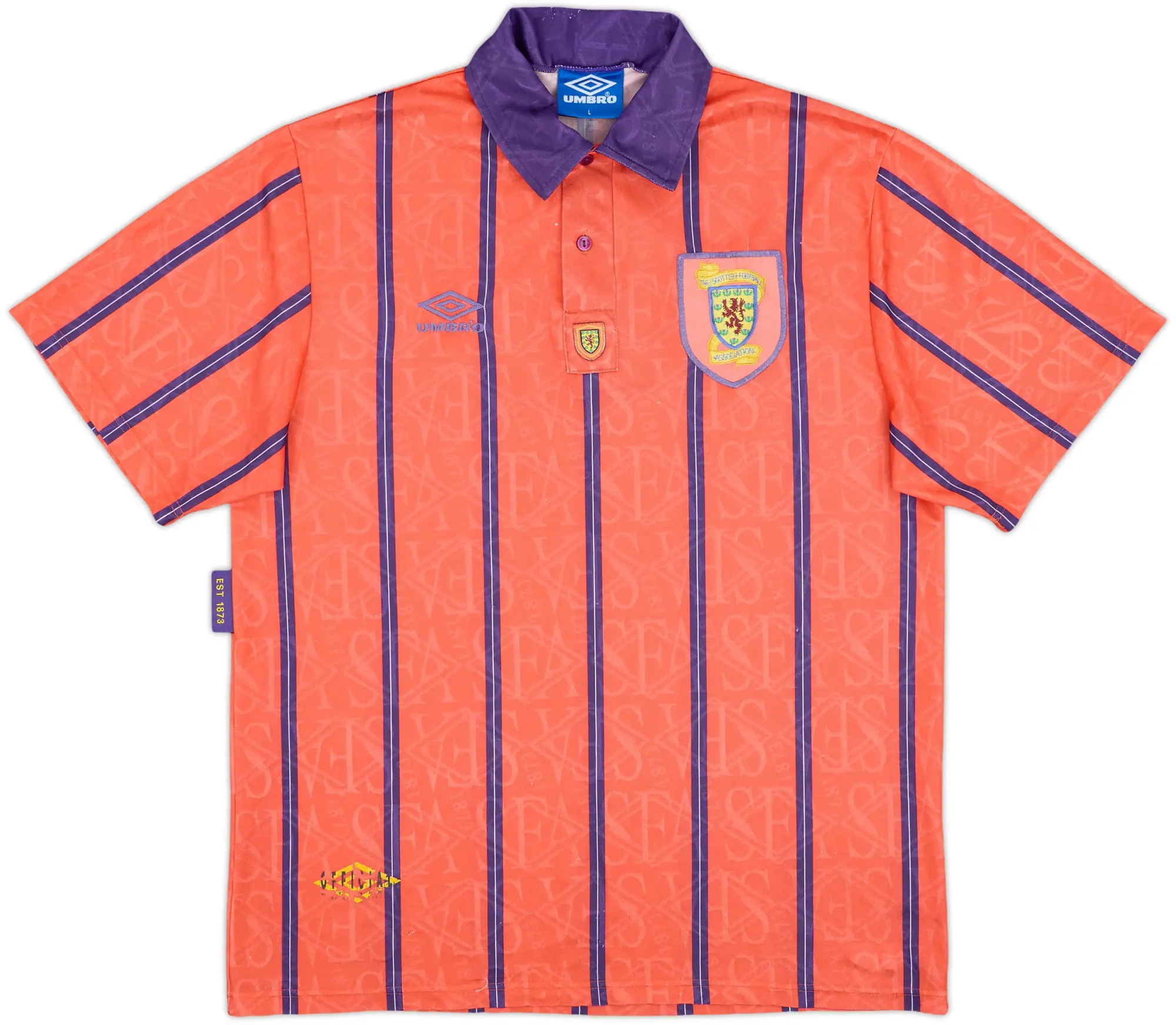 Umbro Scotland Mens SS Away Shirt 1993