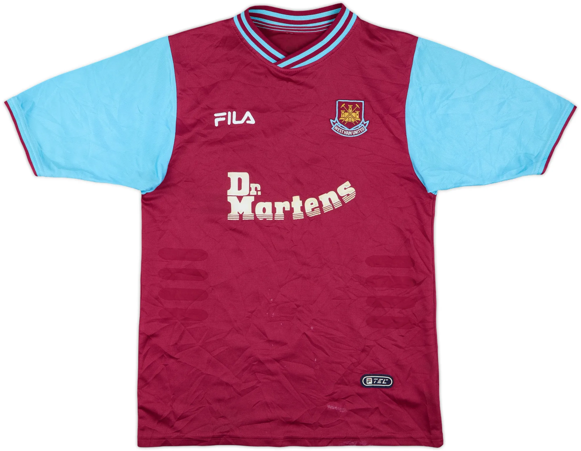 Fila West Ham United Boys SS Home Shirt 2001/03