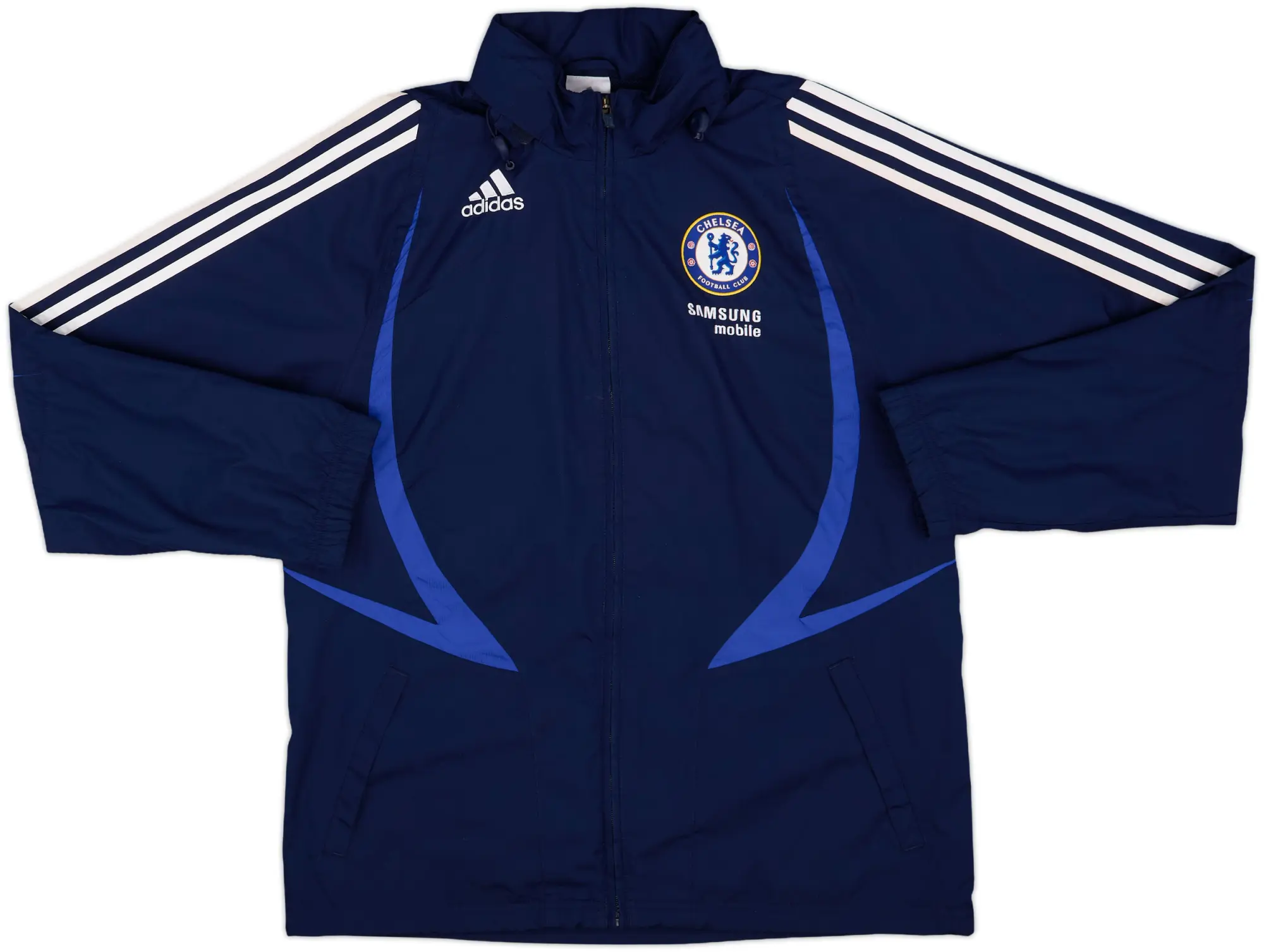 2007-08 Chelsea adidas Hooded Rain Jacket - 8/10 - (M)