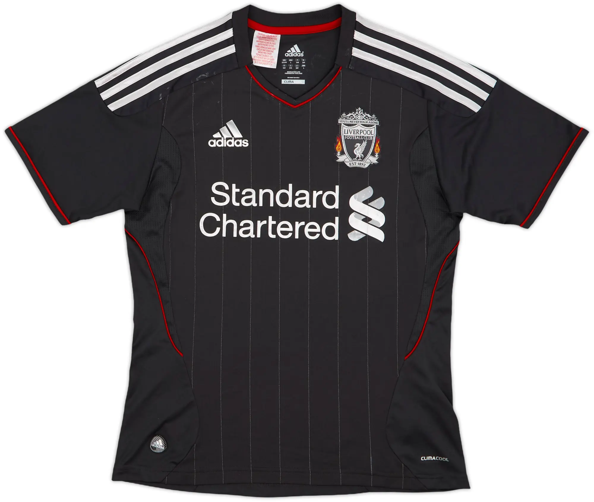 adidas Liverpool Boys SS Away Shirt 2011/12