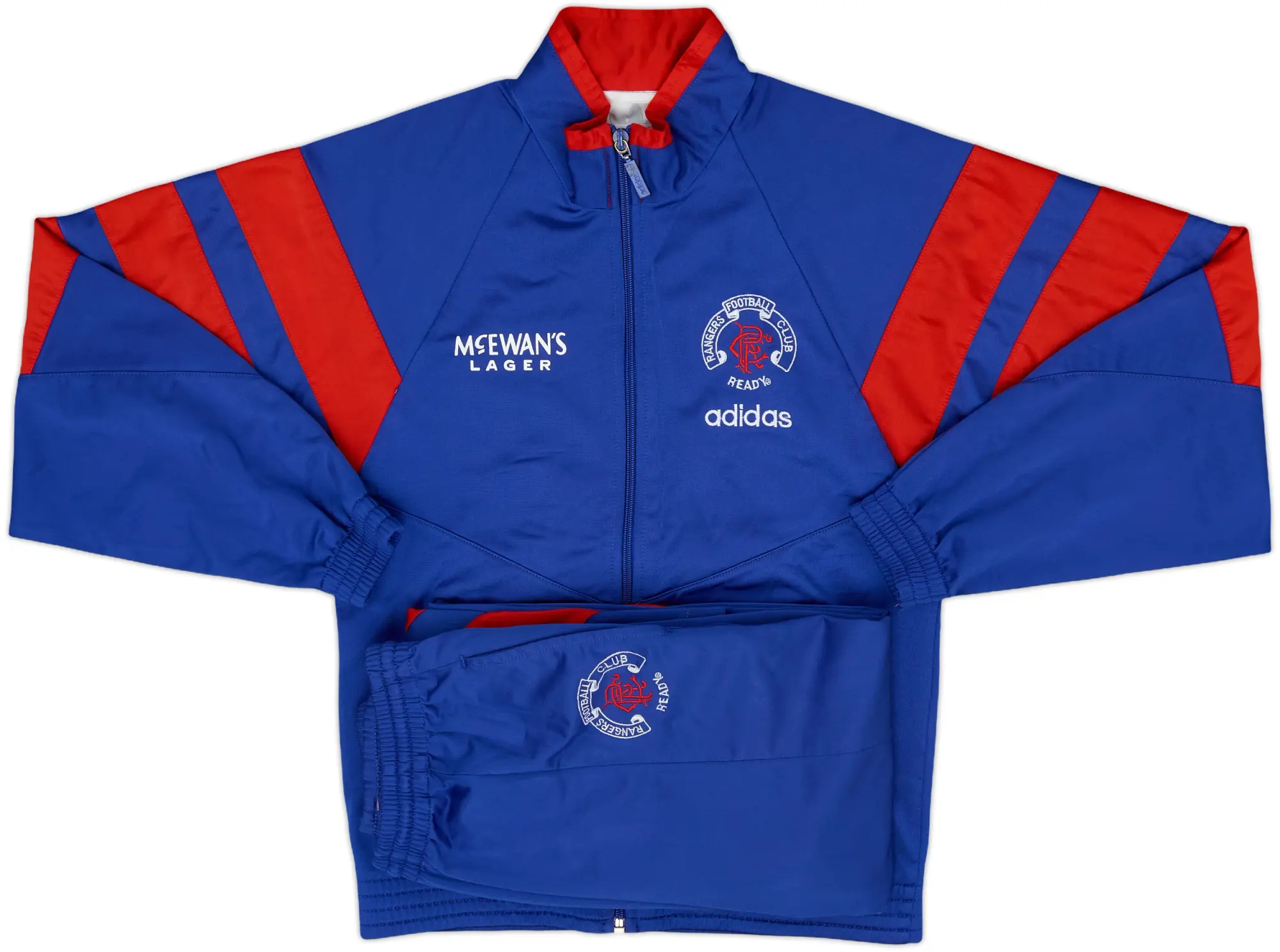 1992-94 Rangers adidas Full Tracksuit - 9/10 - (S.Boys)