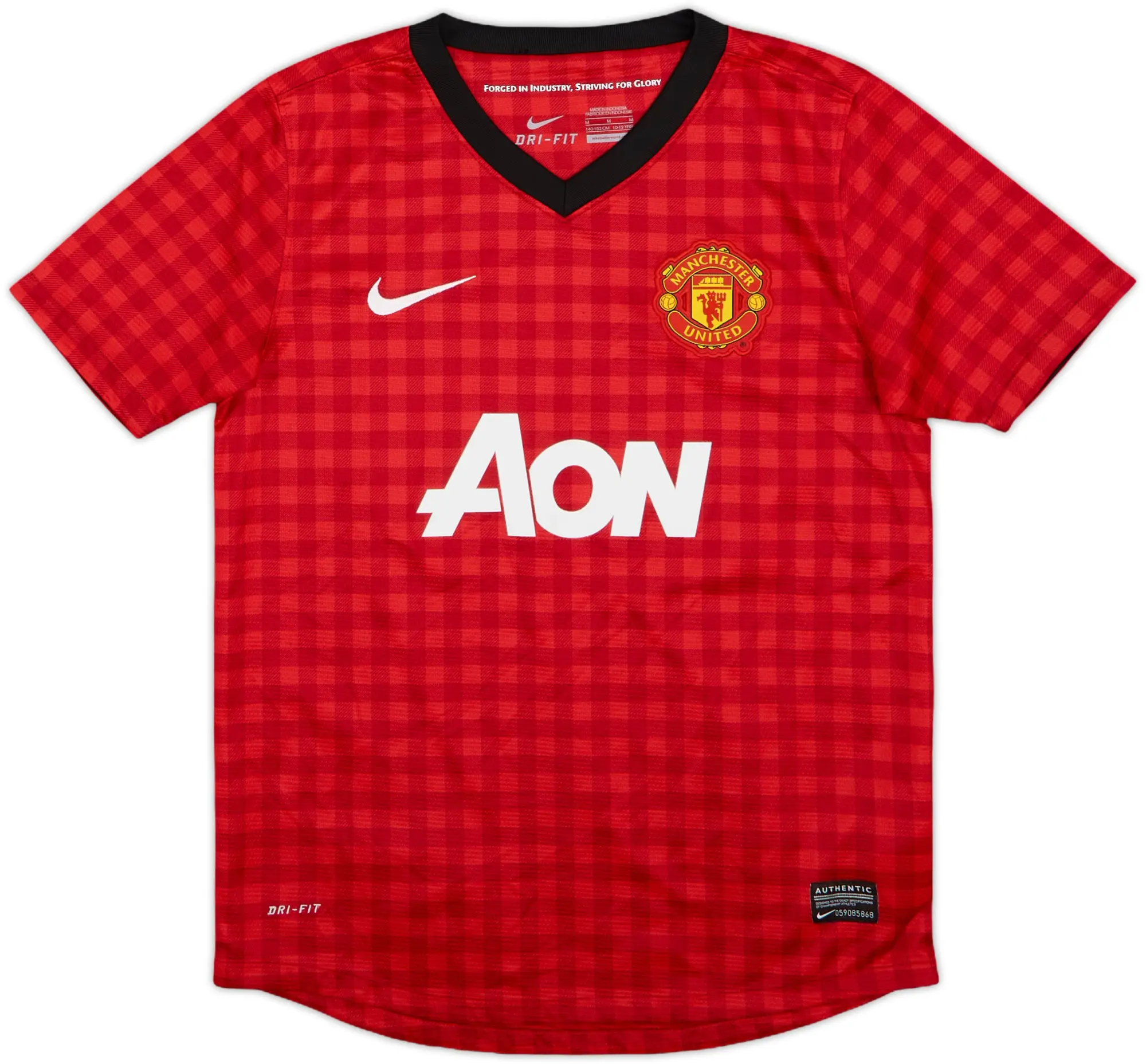 Nike Manchester United Boys SS Home Shirt 2012/13