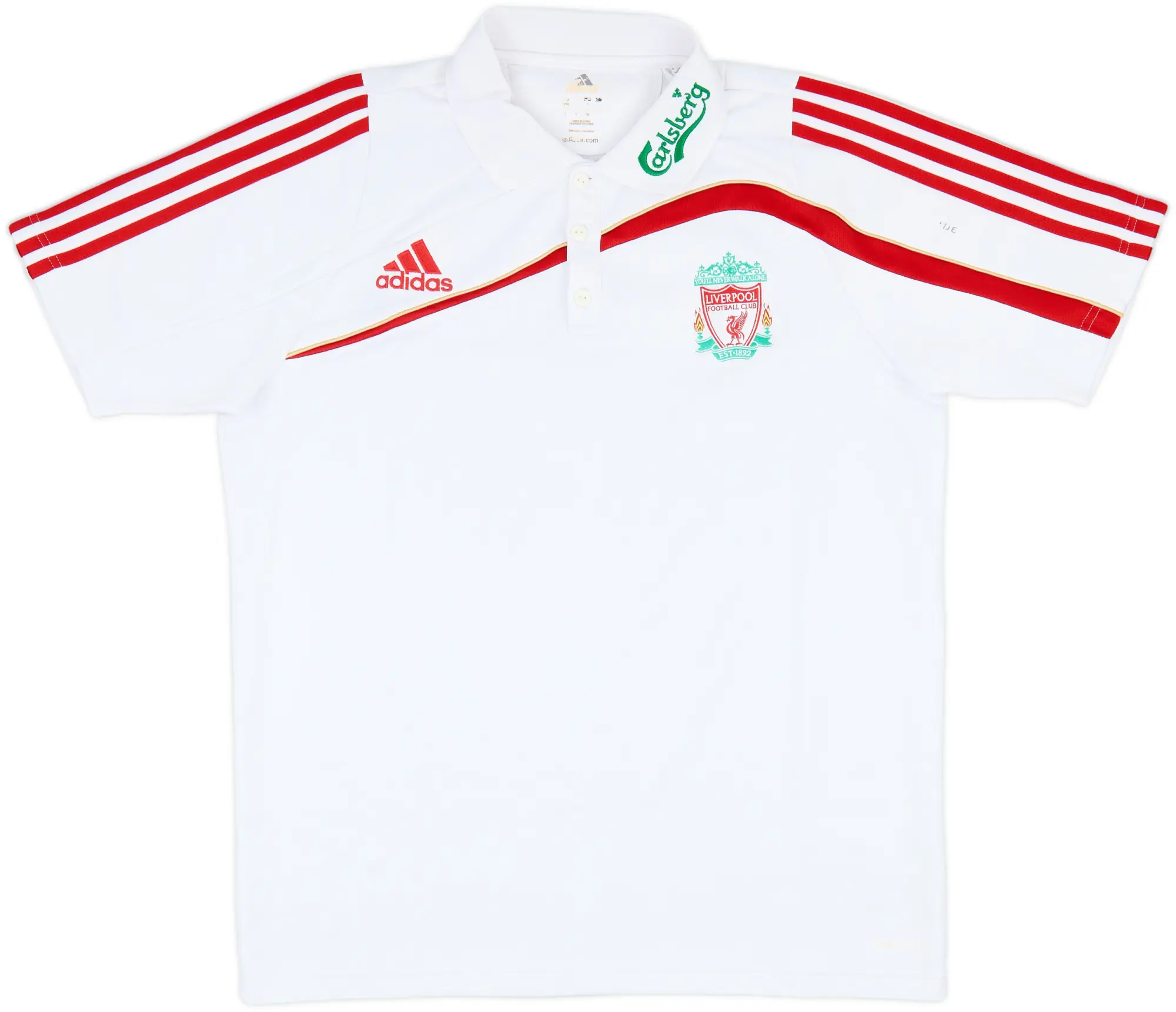 2009-10 Liverpool adidas Polo Shirt - 8/10 - (L)