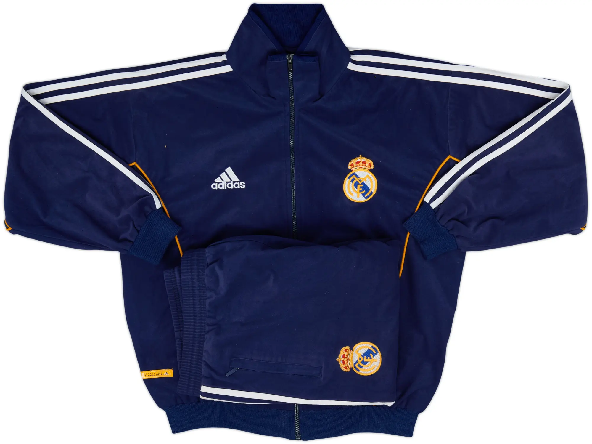 1999-00 Real Madrid adidas Full Tracksuit - 9/10 - (XL)