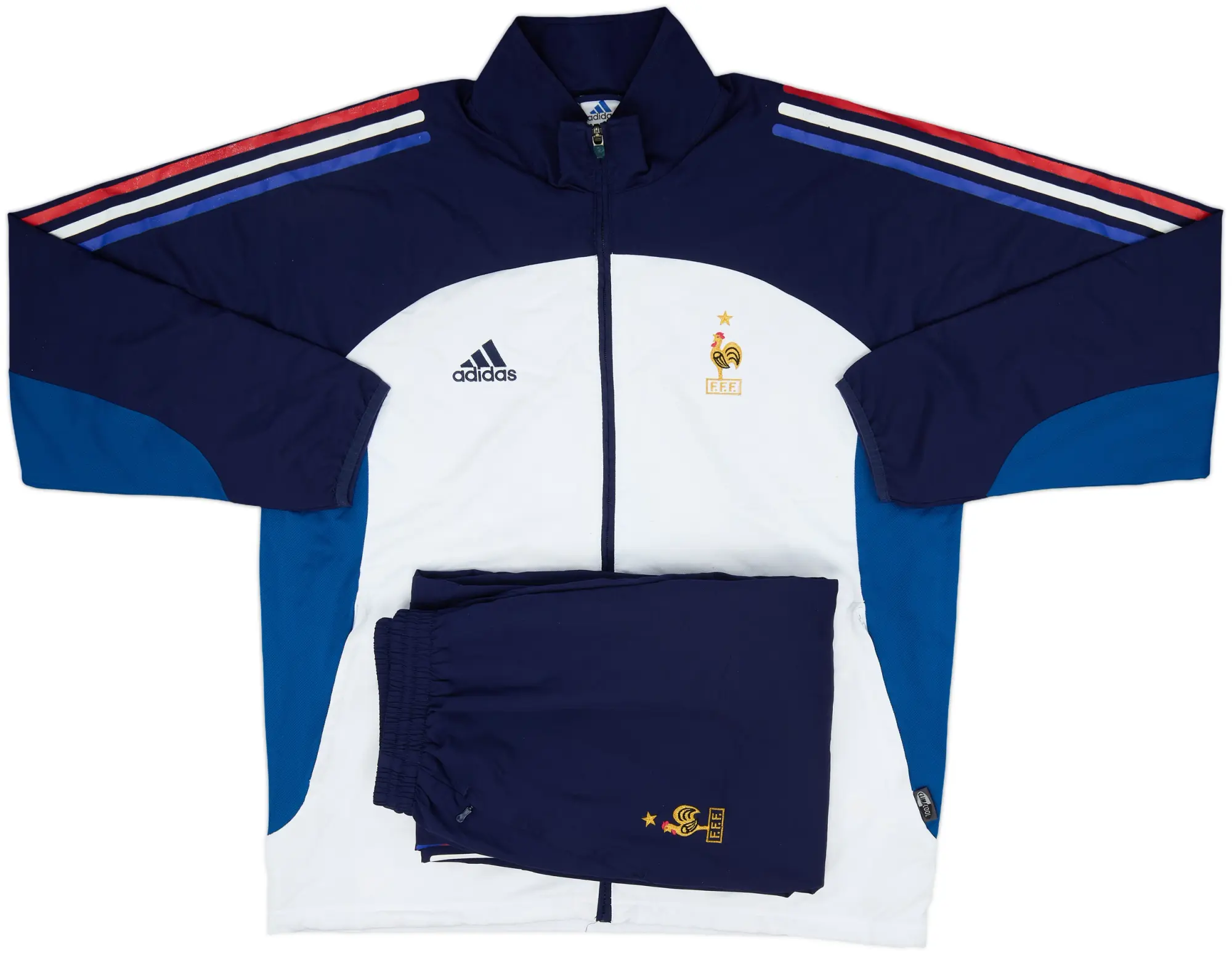 2002-03 France adidas Full Tracksuit - 7/10 - (L)