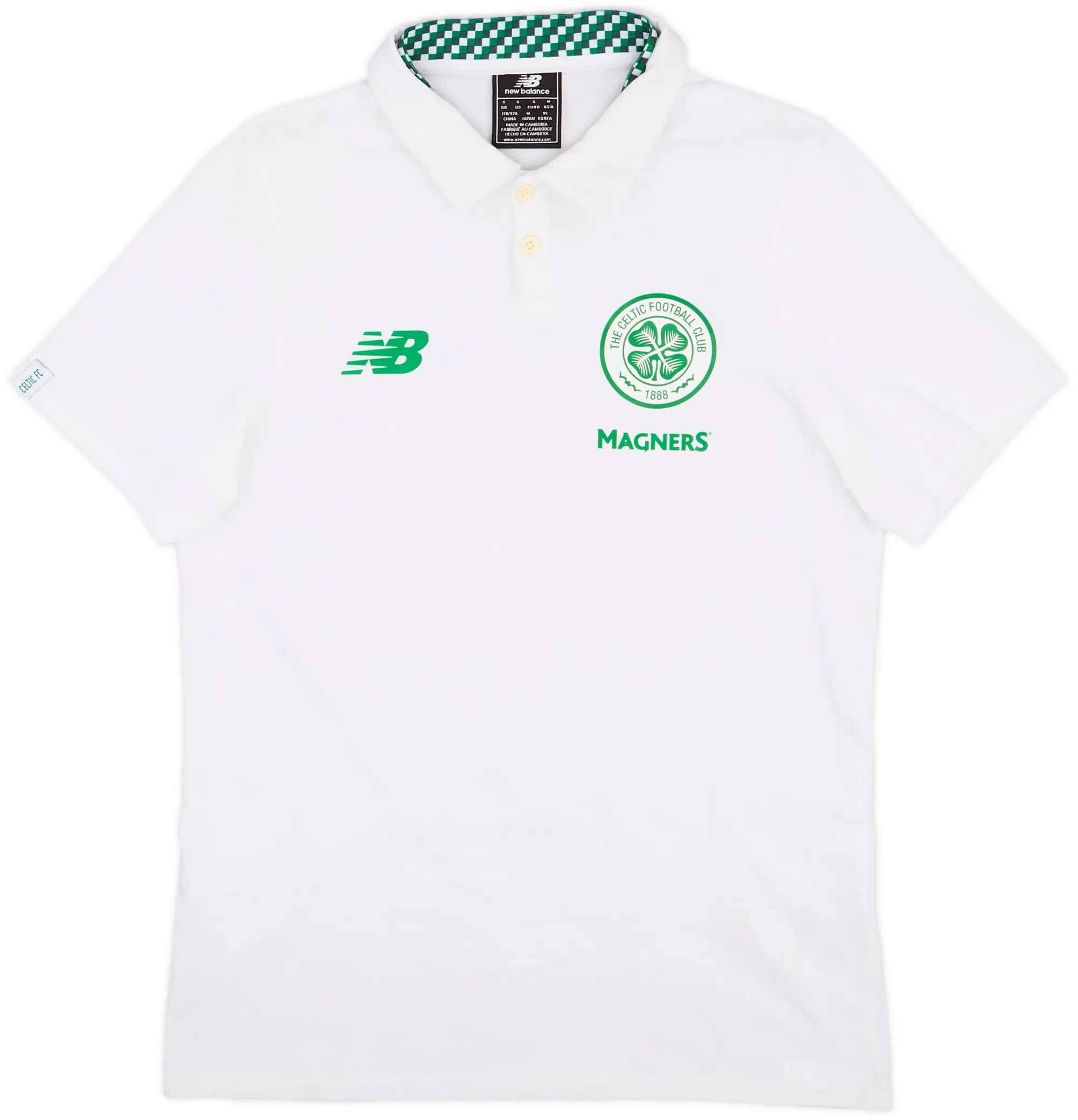 2017-18 Celtic New Balance Polo Shirt - 8/10 - (S)