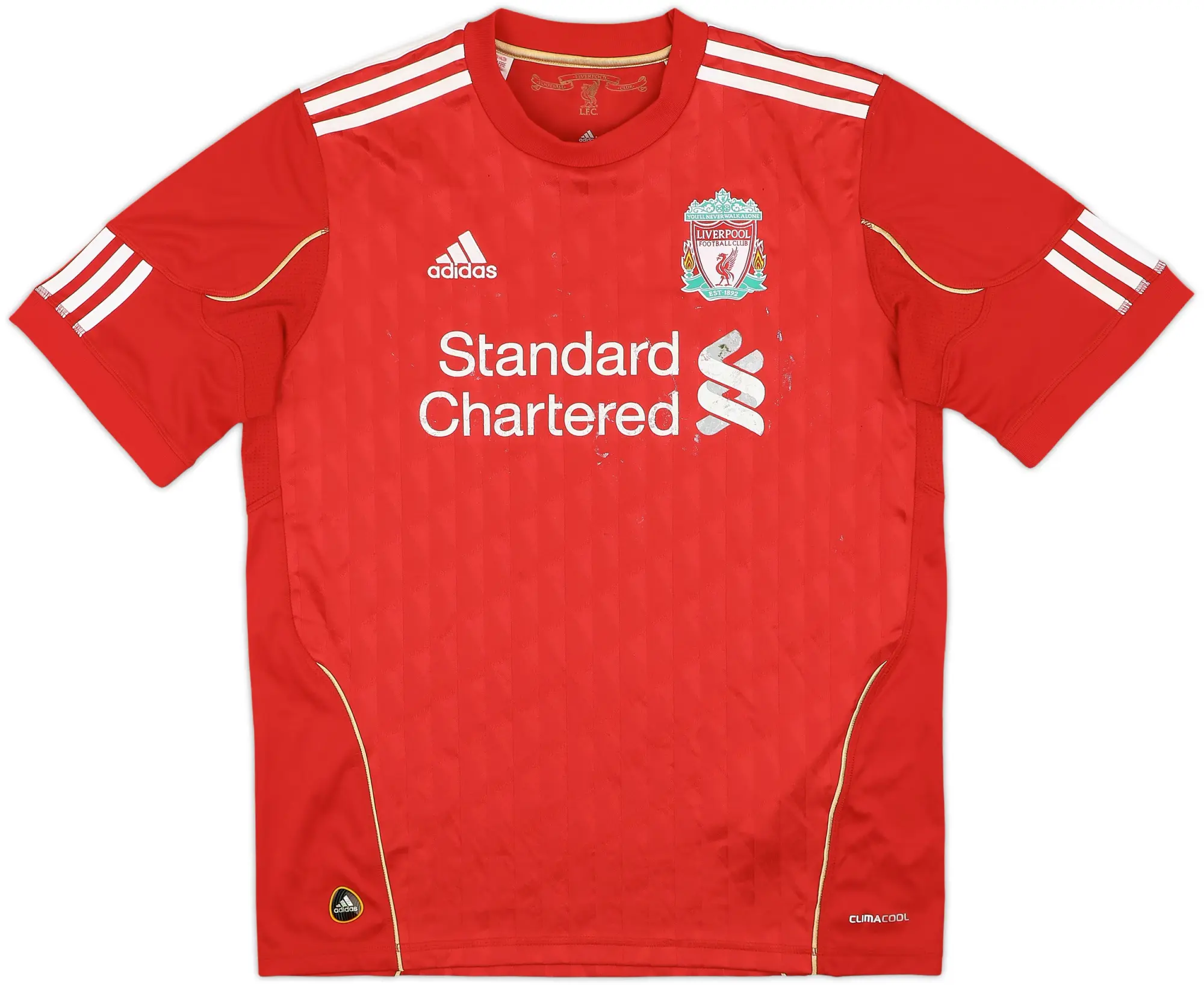 adidas Liverpool Boys SS Home Shirt 2010/12