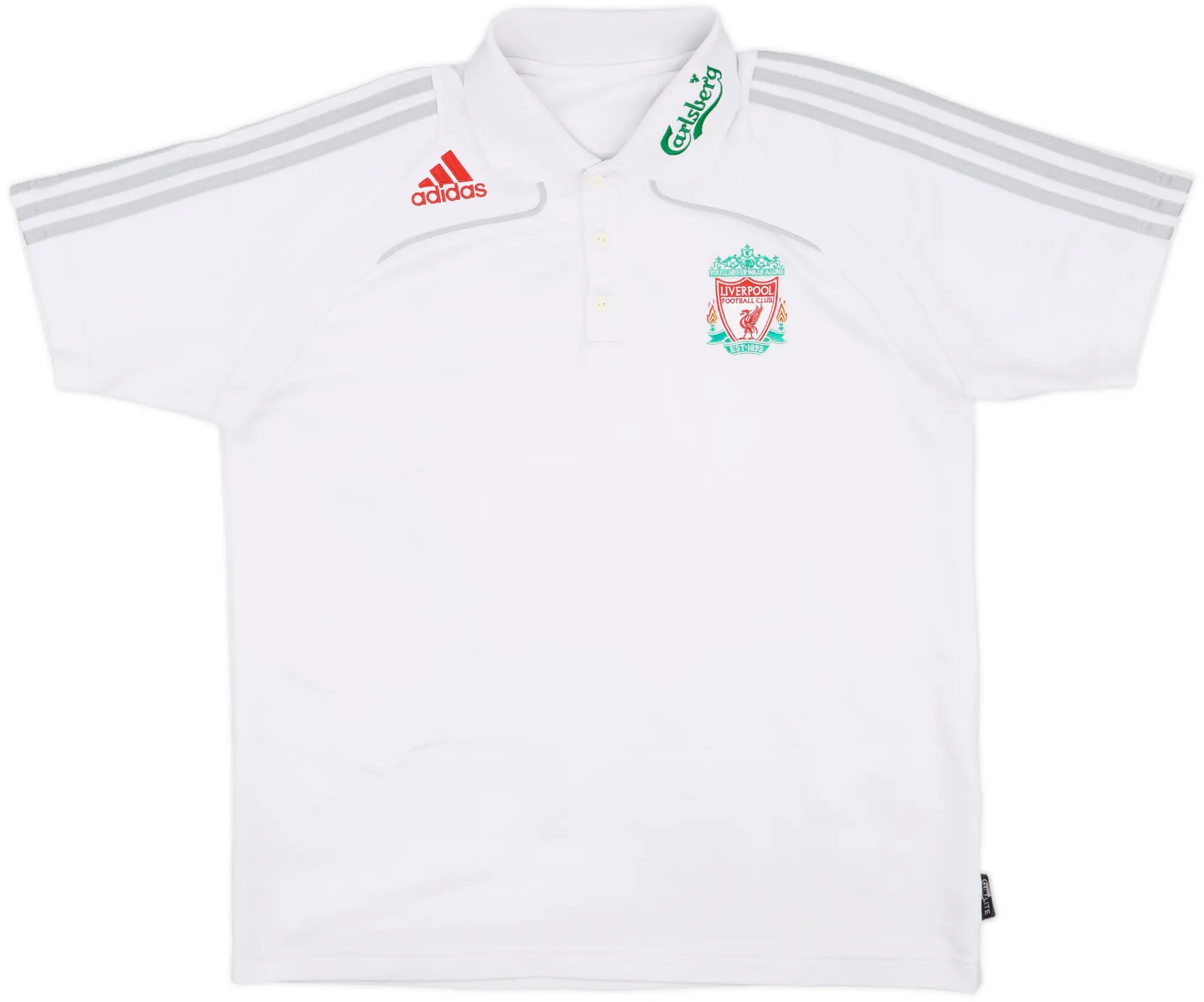 2008-09 Liverpool adidas Polo Shirt - 7/10 - (L)