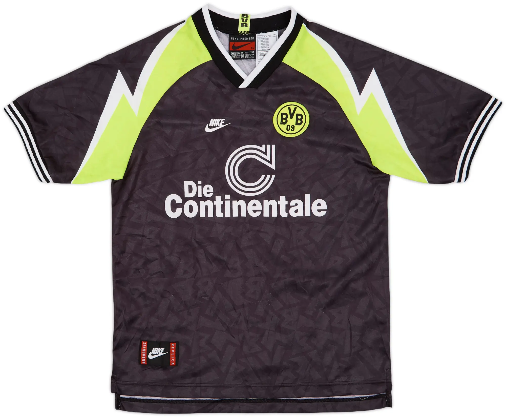 Nike Borussia Dortmund Boys SS Away Shirt 1995/96