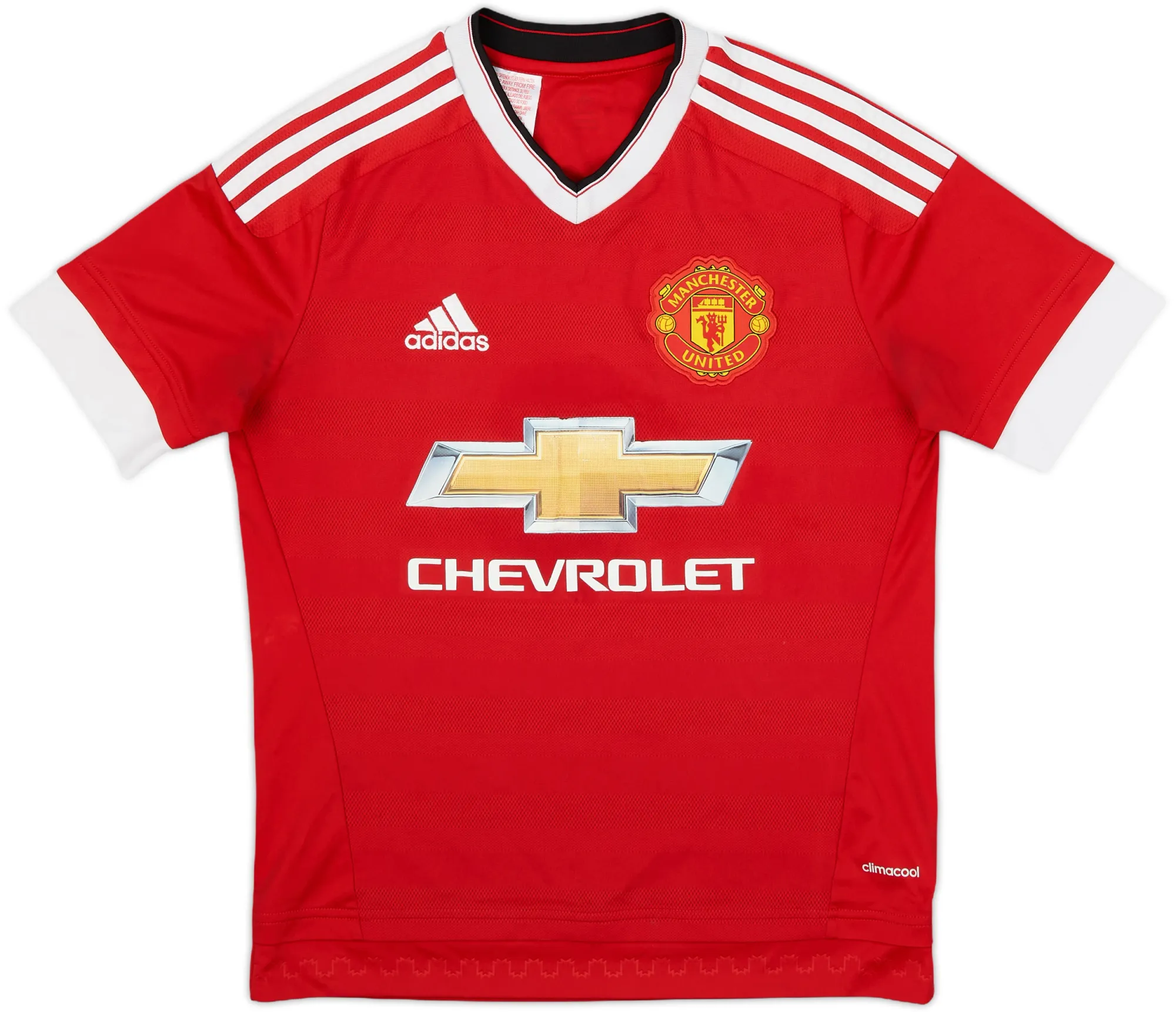 adidas Manchester United Boys SS Home Shirt 2015/16