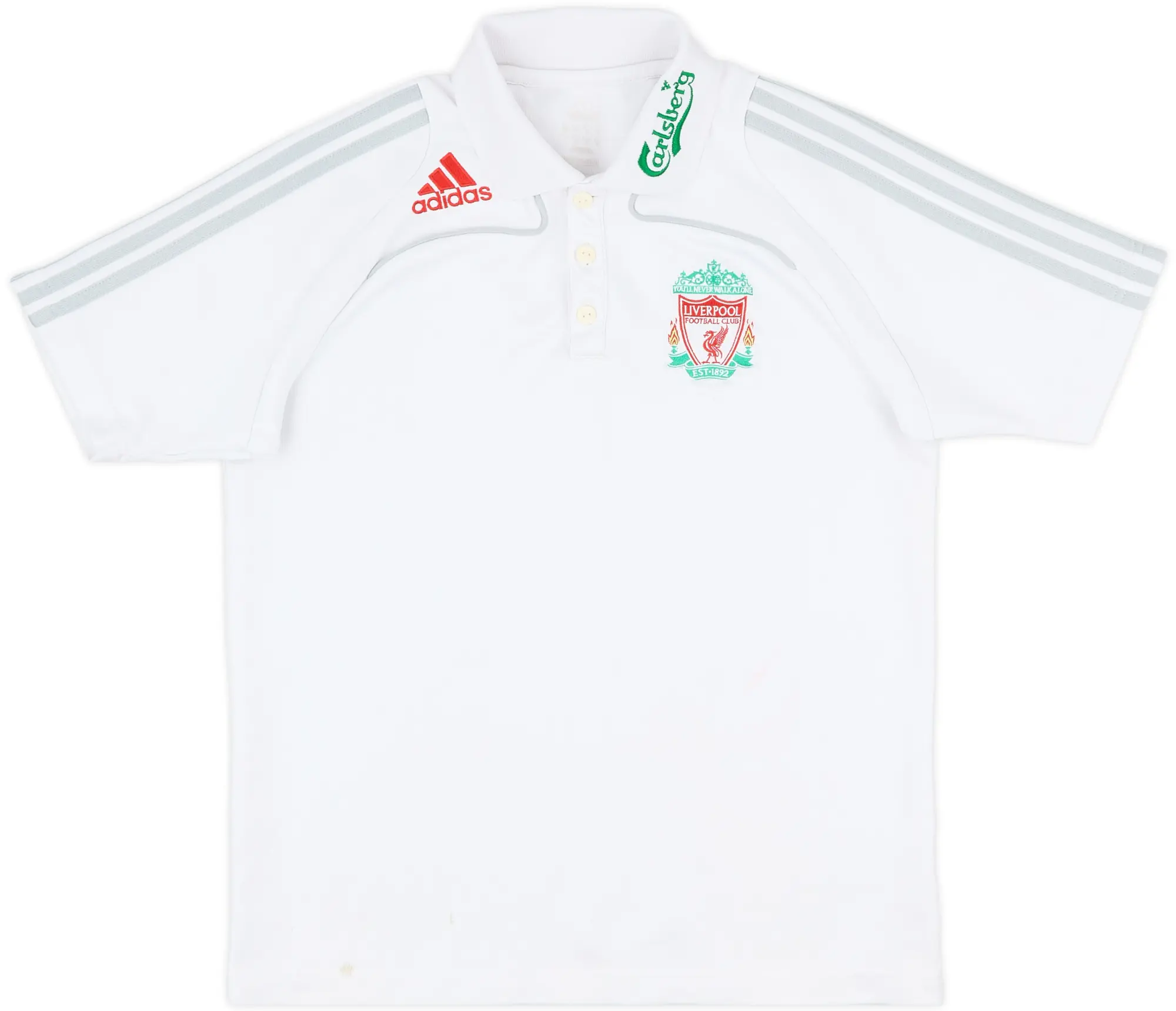 2008-09 Liverpool adidas Polo Shirt - 6/10 - (S)