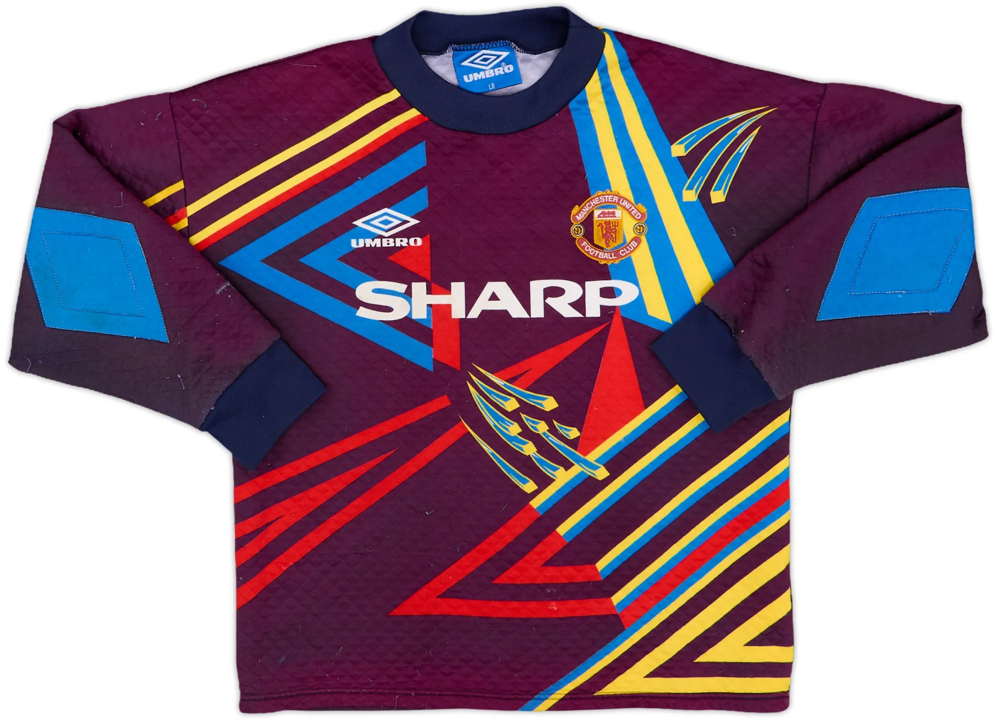 Umbro Manchester United Boys LS Goalkeeper Home Shirt 1992/93