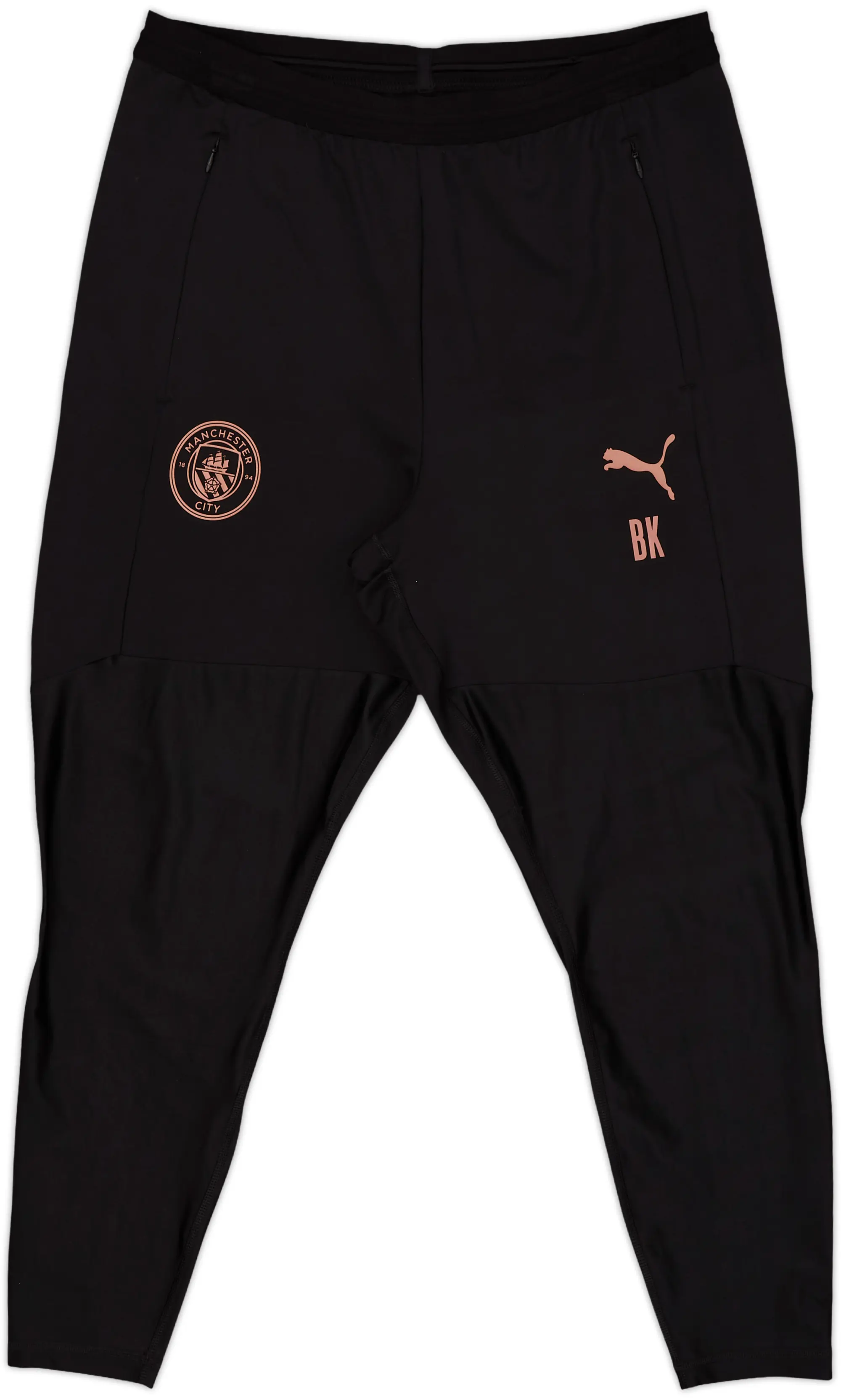 2019-20 Manchester City Puma Staff Issue Track Pants/Bottoms BK - 9/10 - (XL)