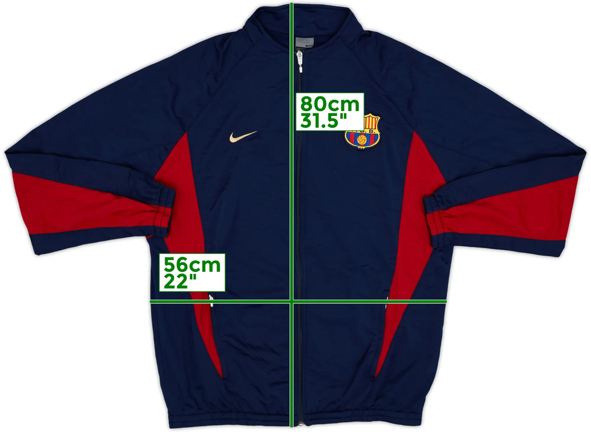 2002-03 Barcelona Nike Track Jacket - 8/10 - (XL)