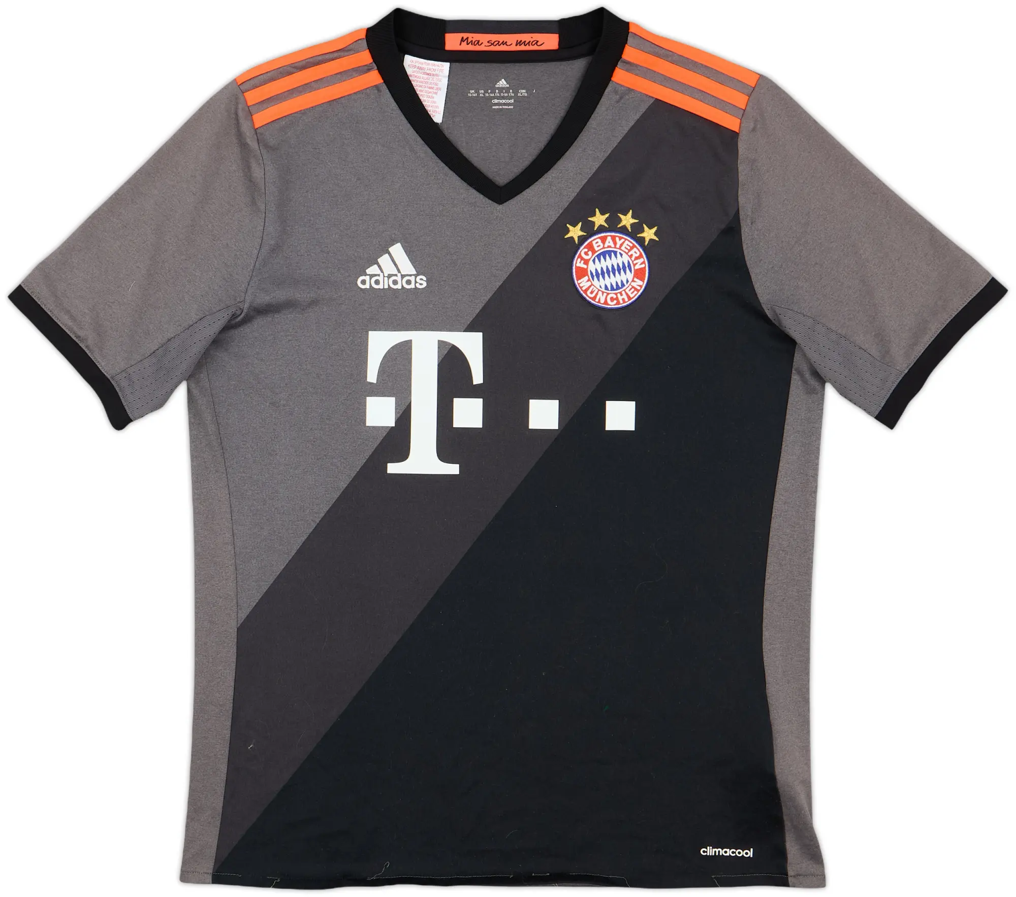 adidas Bayern Munich Boys SS Away Shirt 2016/17