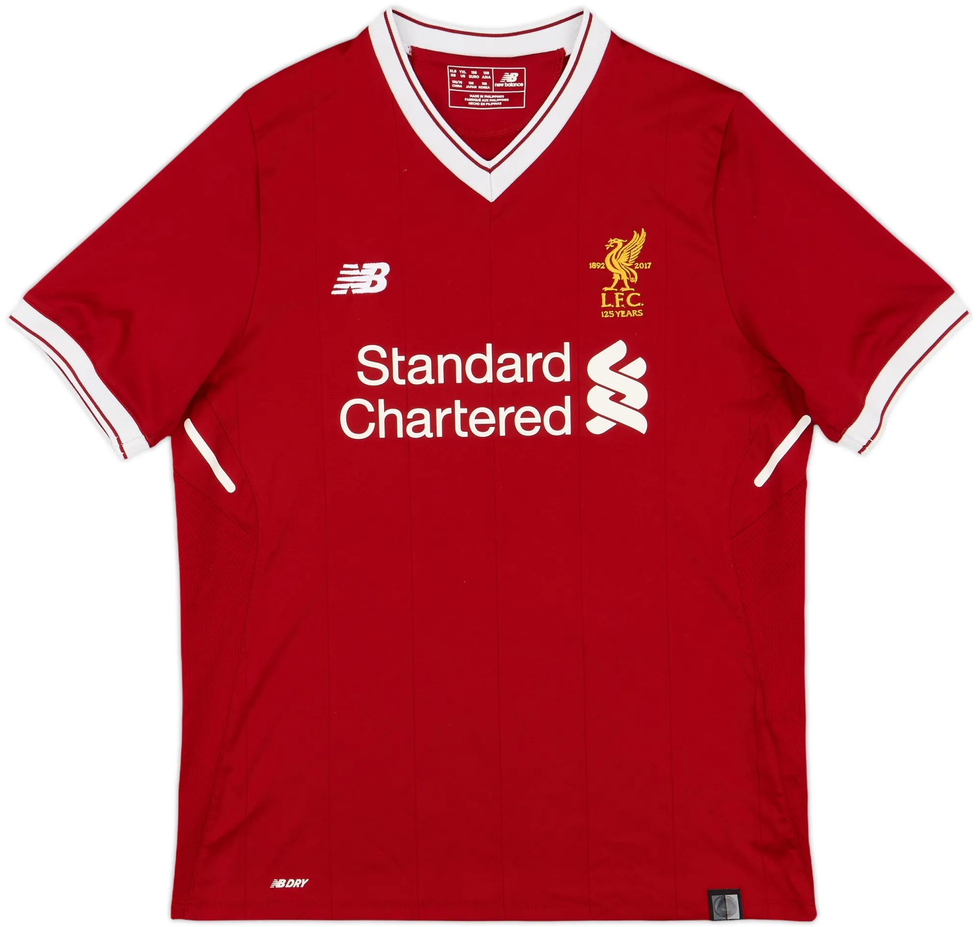 NewBalance Liverpool Boys SS Home Shirt 2017/18