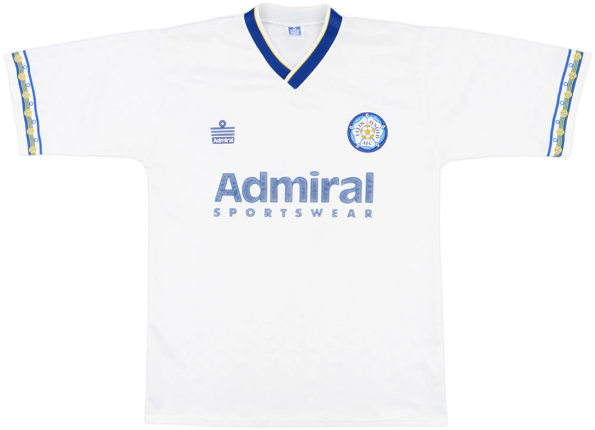 Admiral Leeds United Mens SS Home Shirt 1992/93