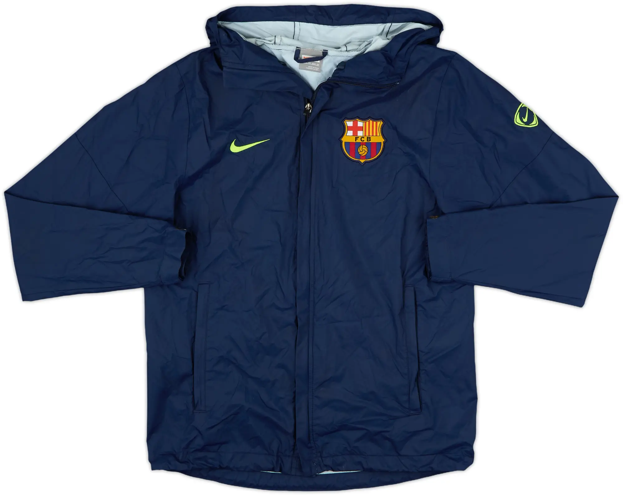 2009-10 Barcelona Nike Hooded Rain Jacket - 8/10 - (XS)