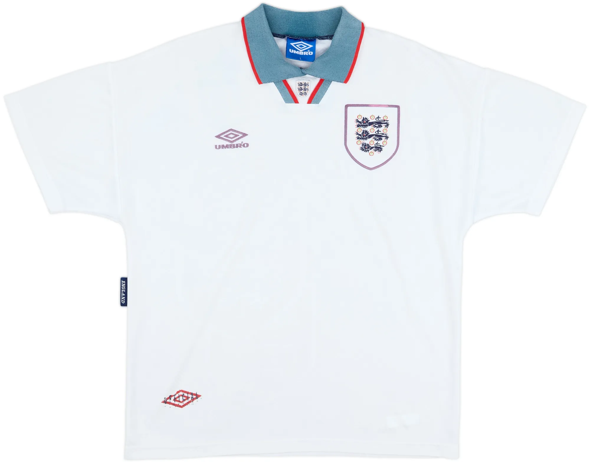 Umbro England Mens SS Home Shirt 1993