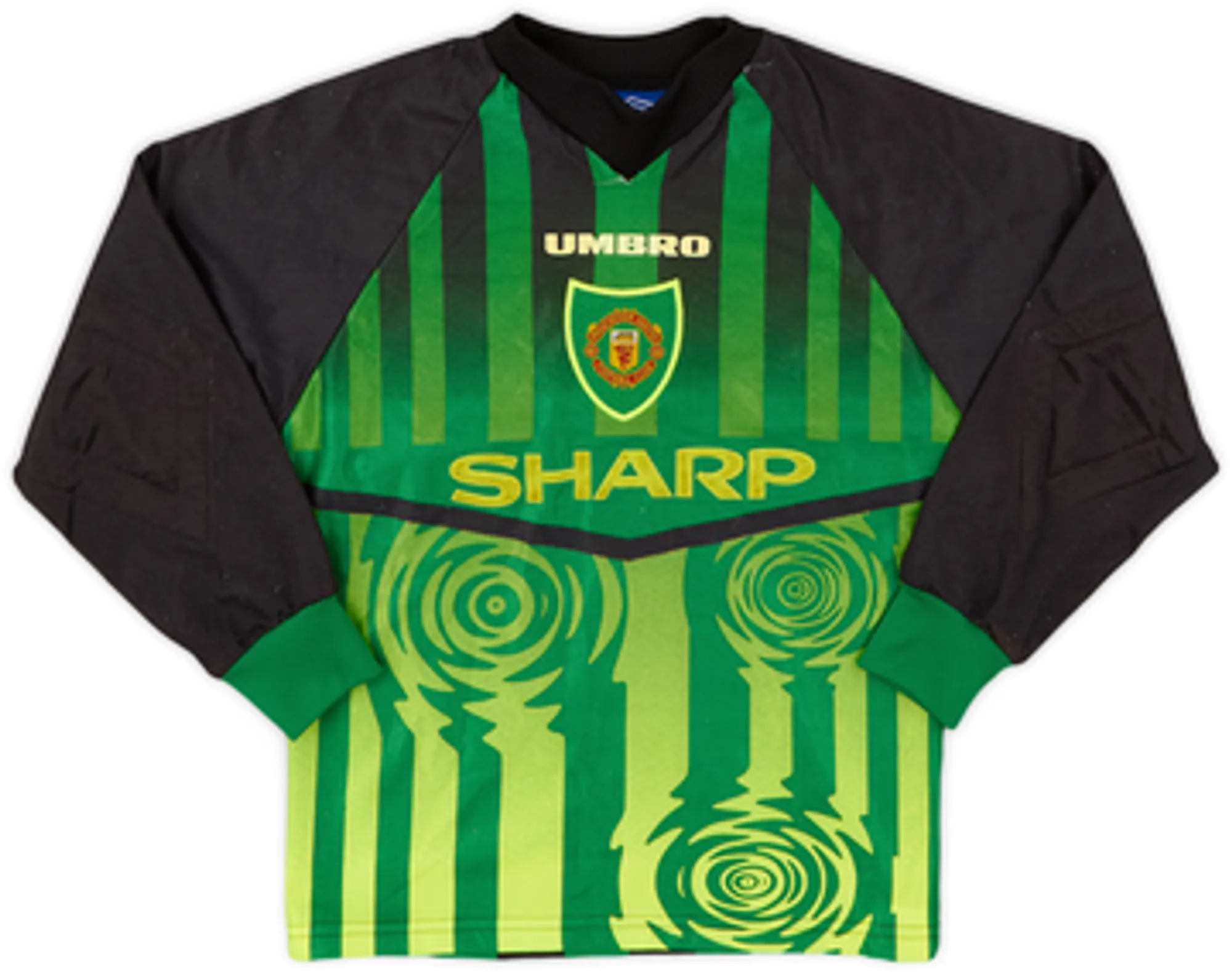 Umbro Manchester United Boys LS Goalkeeper Home Shirt 1997/98