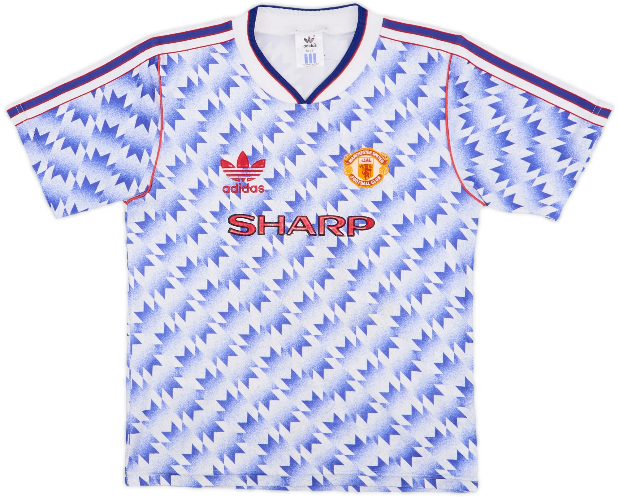 adidas Manchester United Boys SS Away Shirt 1990/92