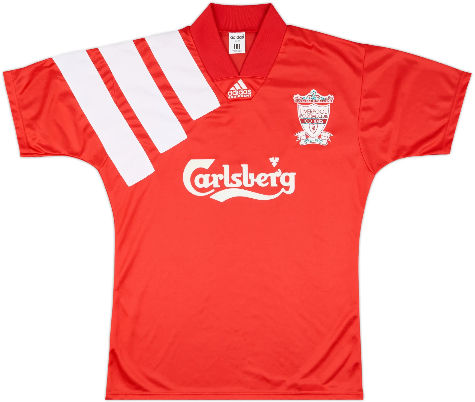adidas Liverpool Mens SS Home Shirt 1992/93