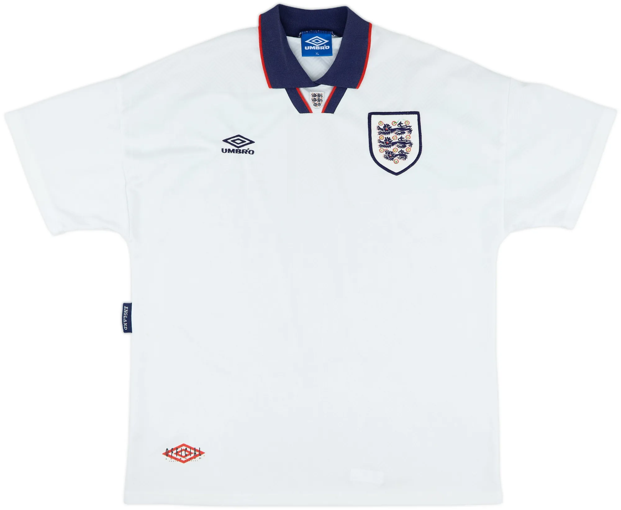 Umbro England Mens SS Home Shirt 1993