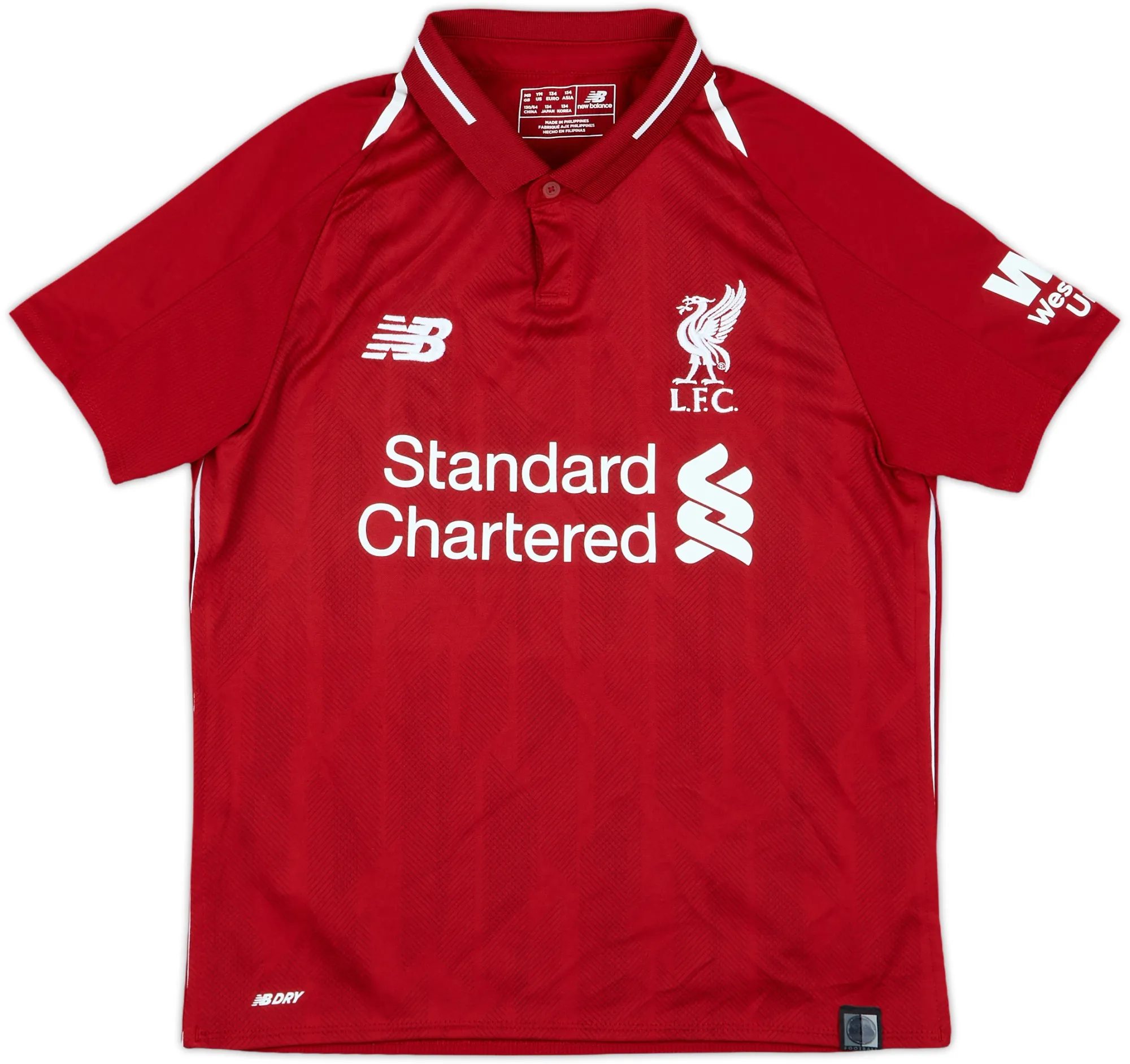 NewBalance Liverpool Boys SS Home Shirt 2018/19