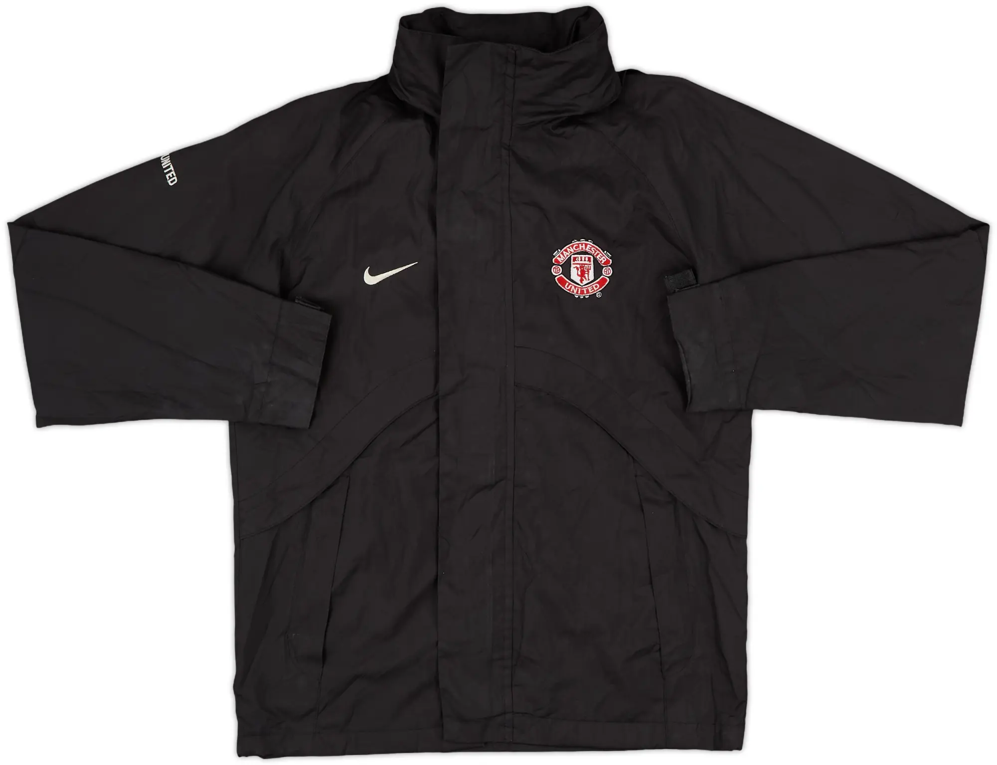 2002-03 Manchester United Nike Hooded Rain Jacket - 8/10 - (S)