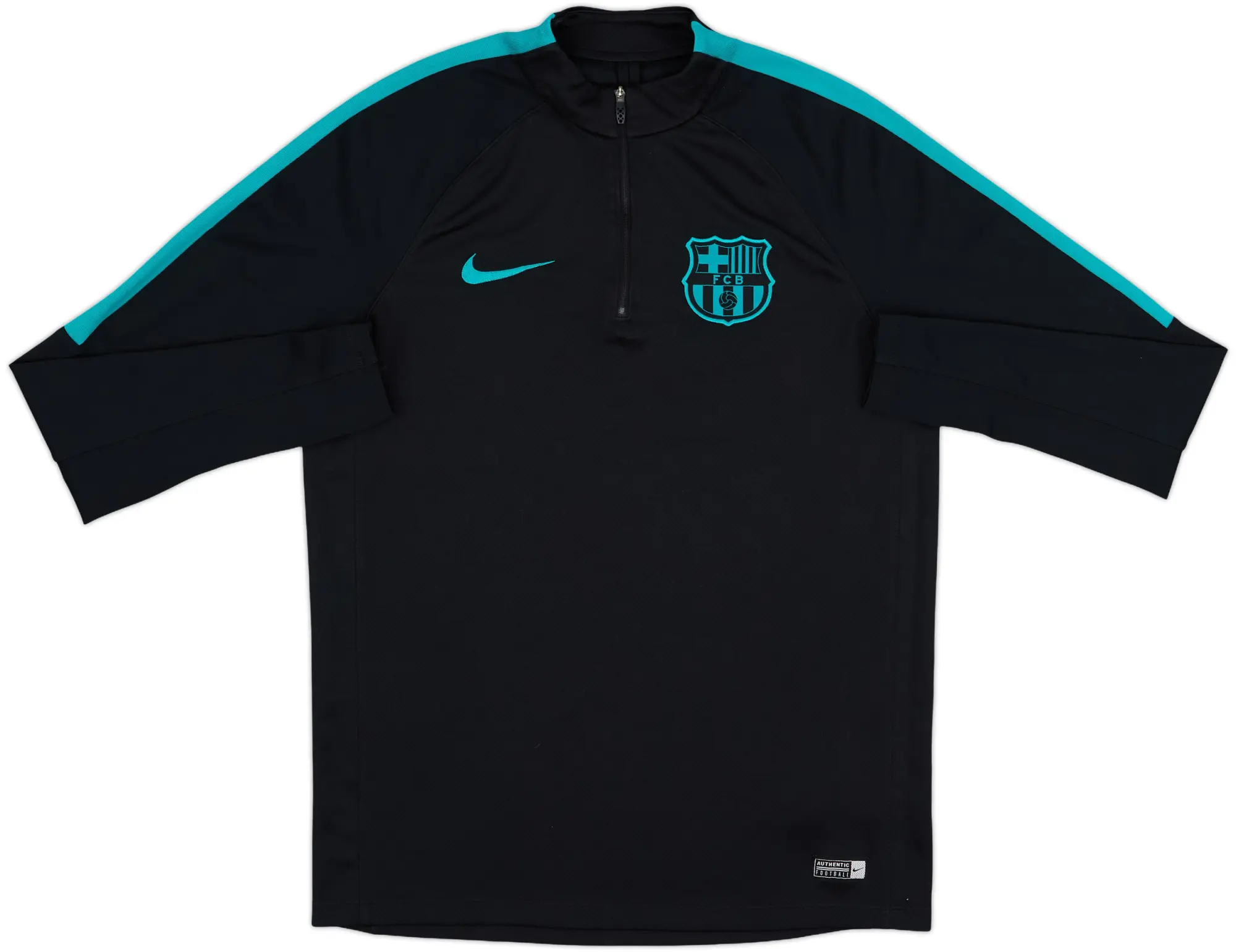 2016-17 Barcelona Nike 1/4 Zip Training Top - 8/10 - (M)