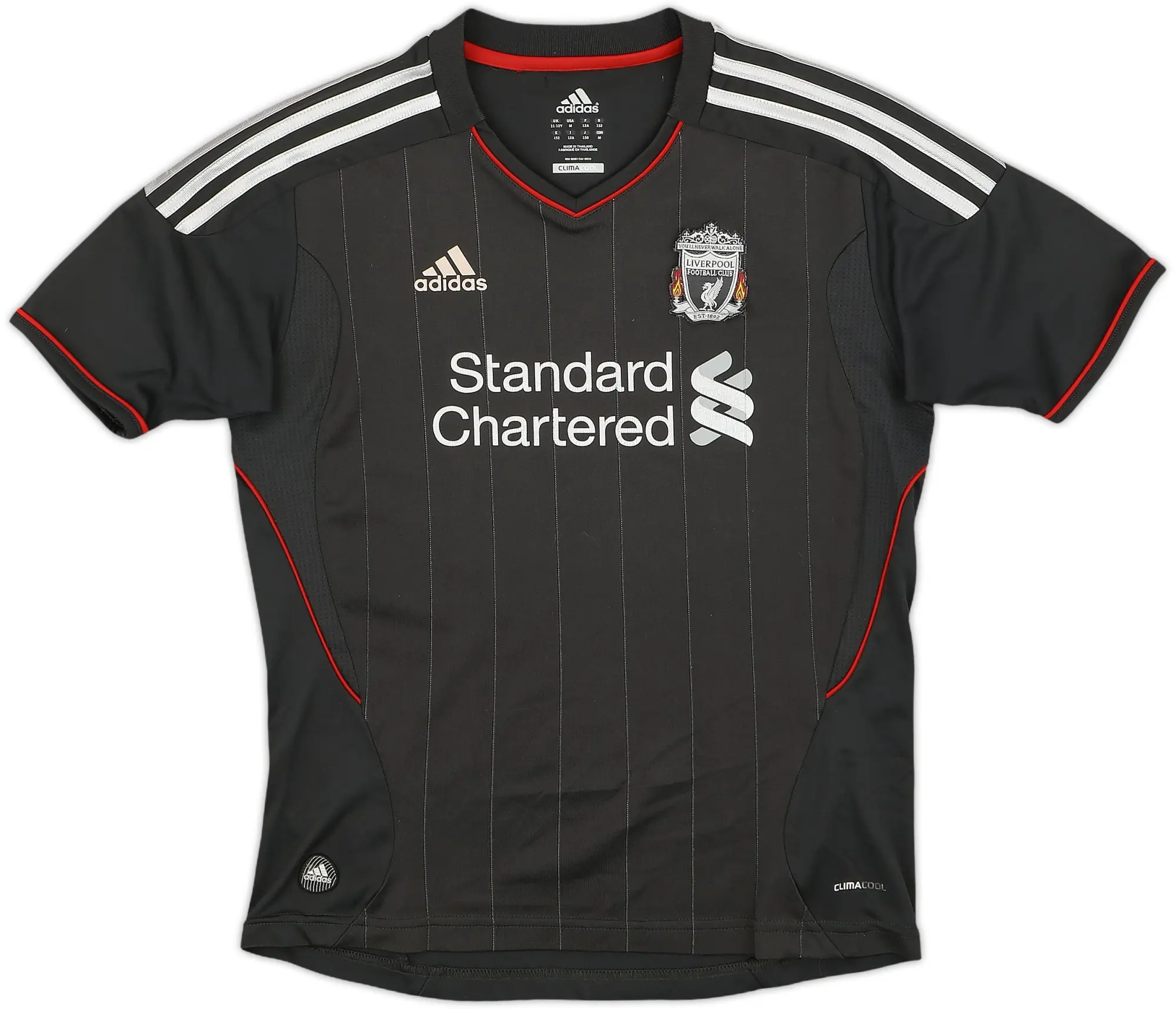 adidas Liverpool Boys SS Away Shirt 2011/12