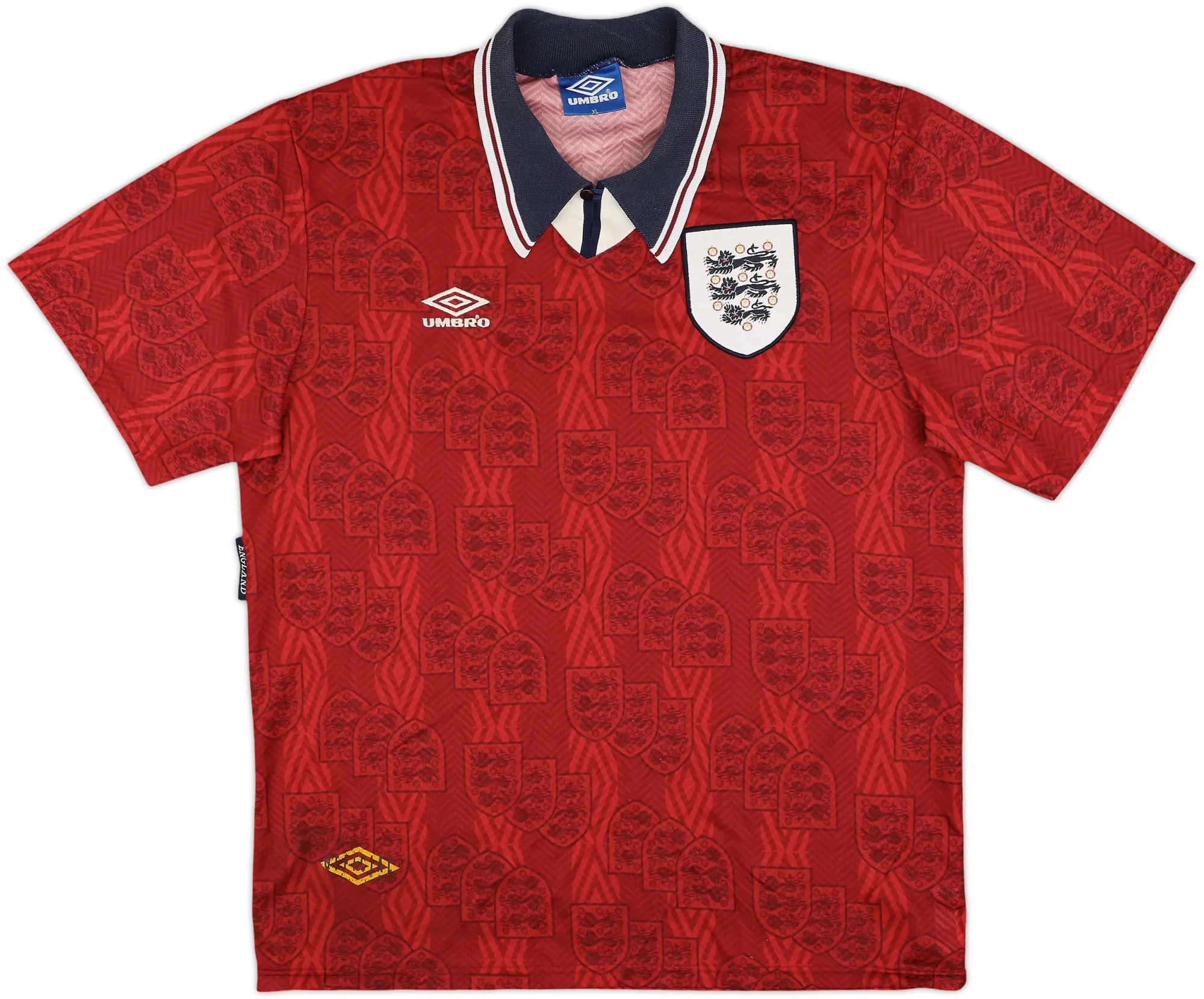 Umbro England Mens SS Away Shirt 1993