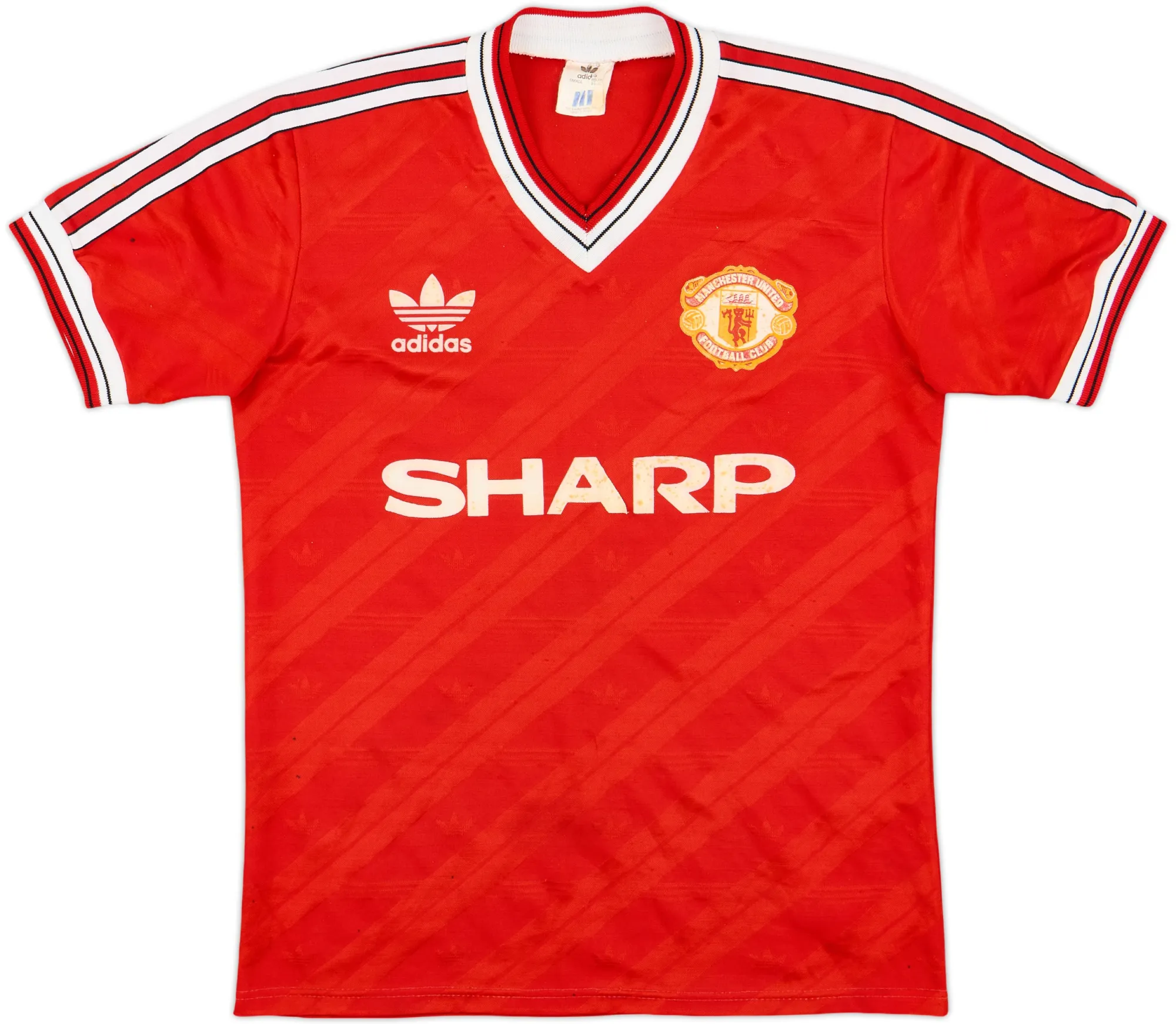 adidas Manchester United Mens SS Home Shirt 1986/88