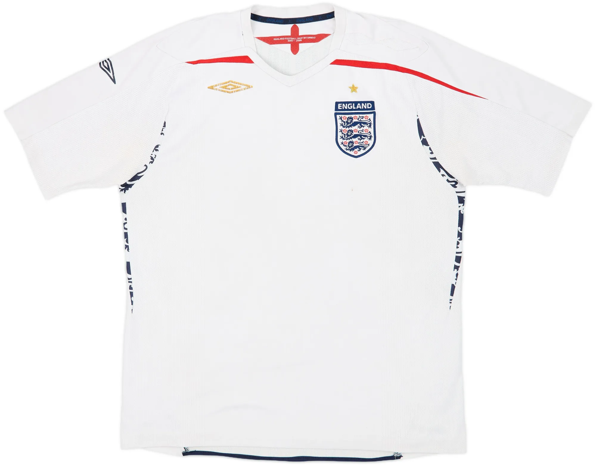 Umbro England Mens SS Home Shirt 2007