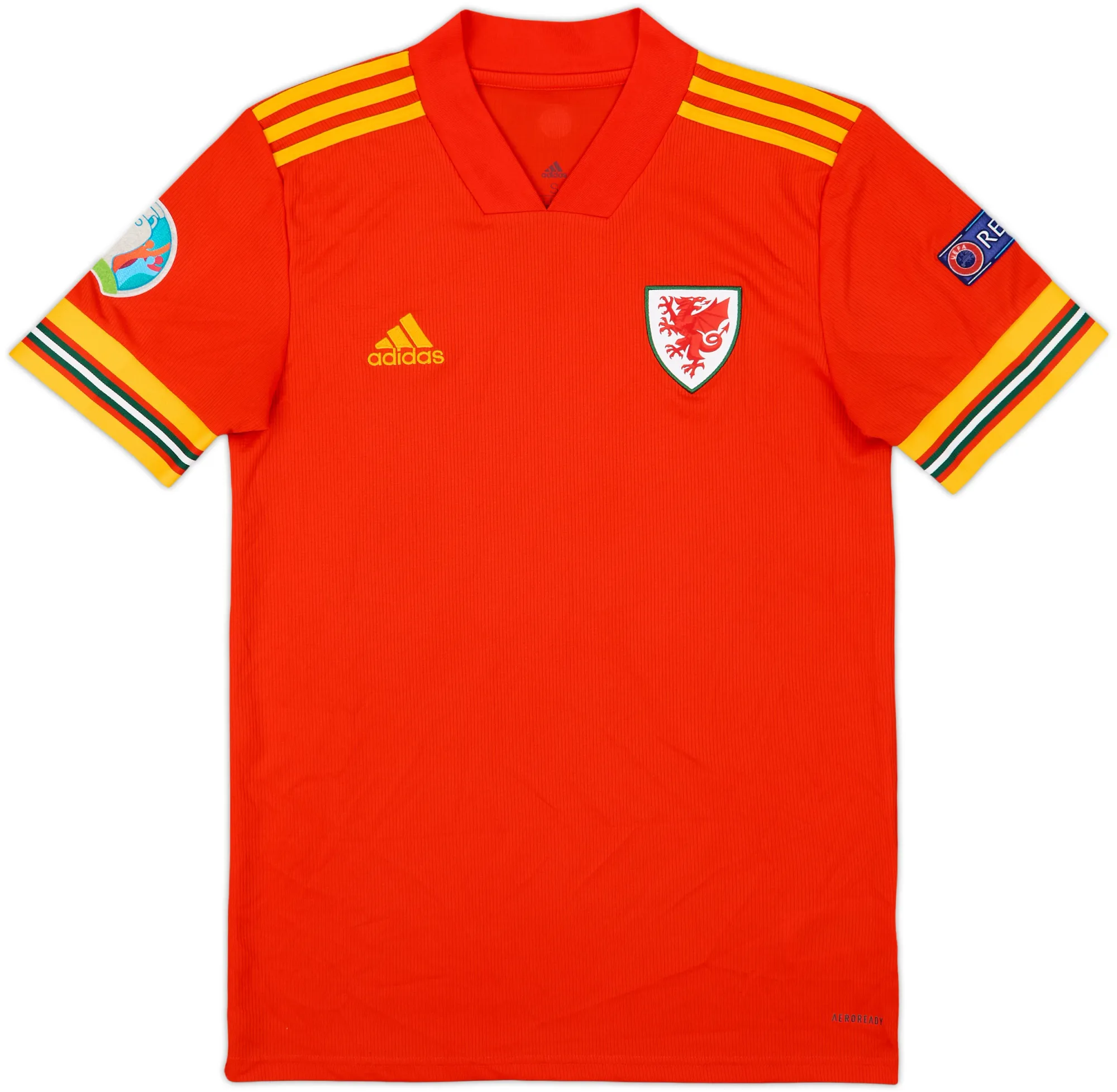 adidas Wales Mens SS Home Shirt 2020