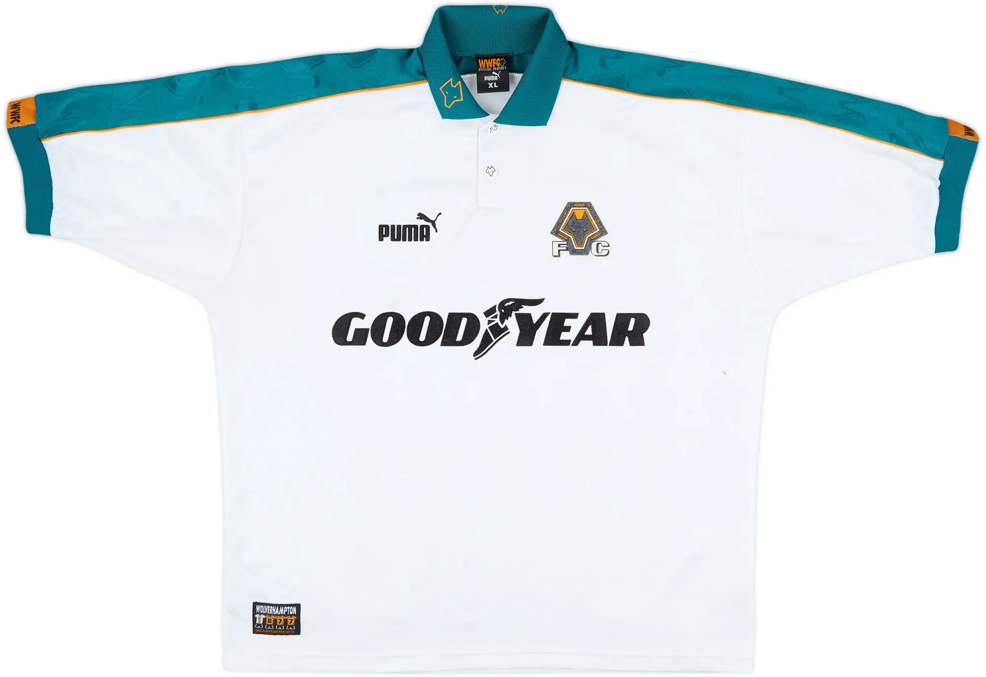 Puma Wolverhampton Wanderers Mens SS Away Shirt 1997/99