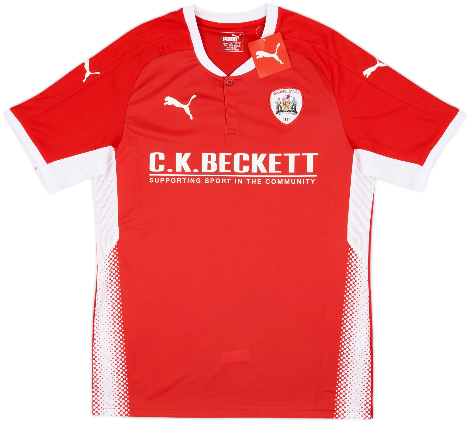 Puma Barnsley Mens SS Home Shirt 2017/18