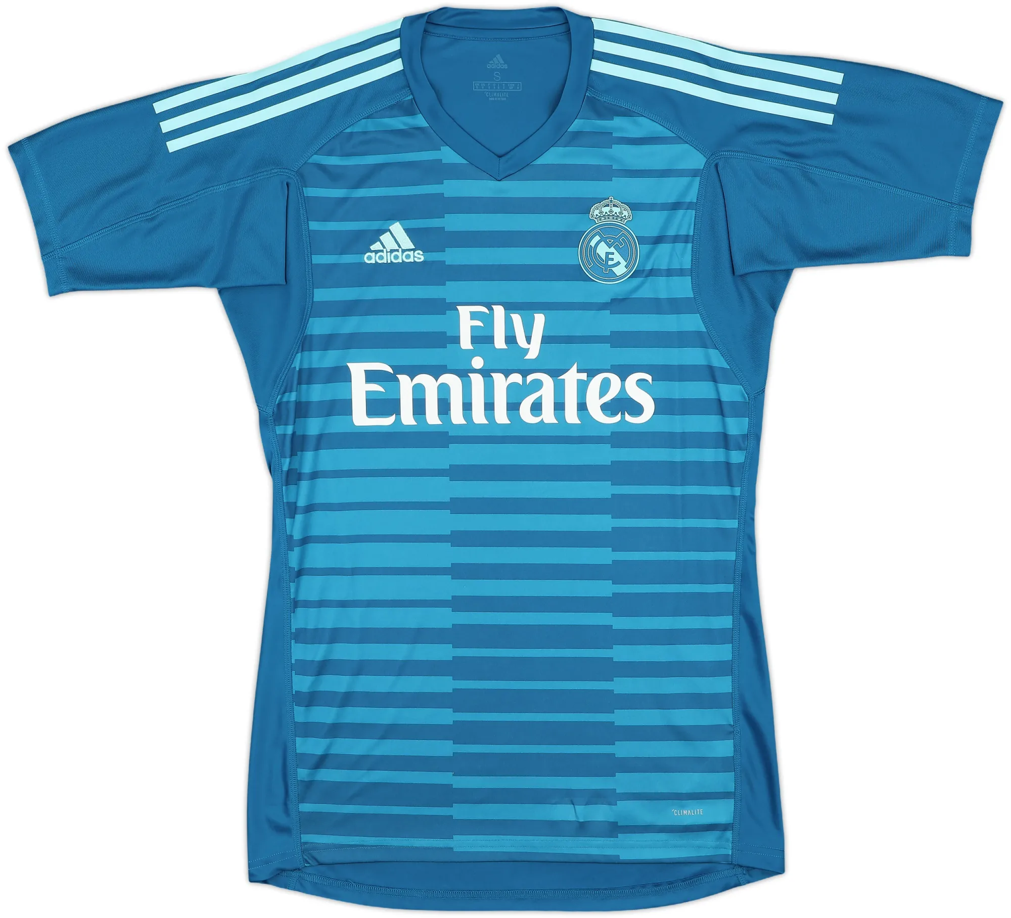 adidas Real Madrid Mens SS Goalkeeper Home Shirt 2018/19