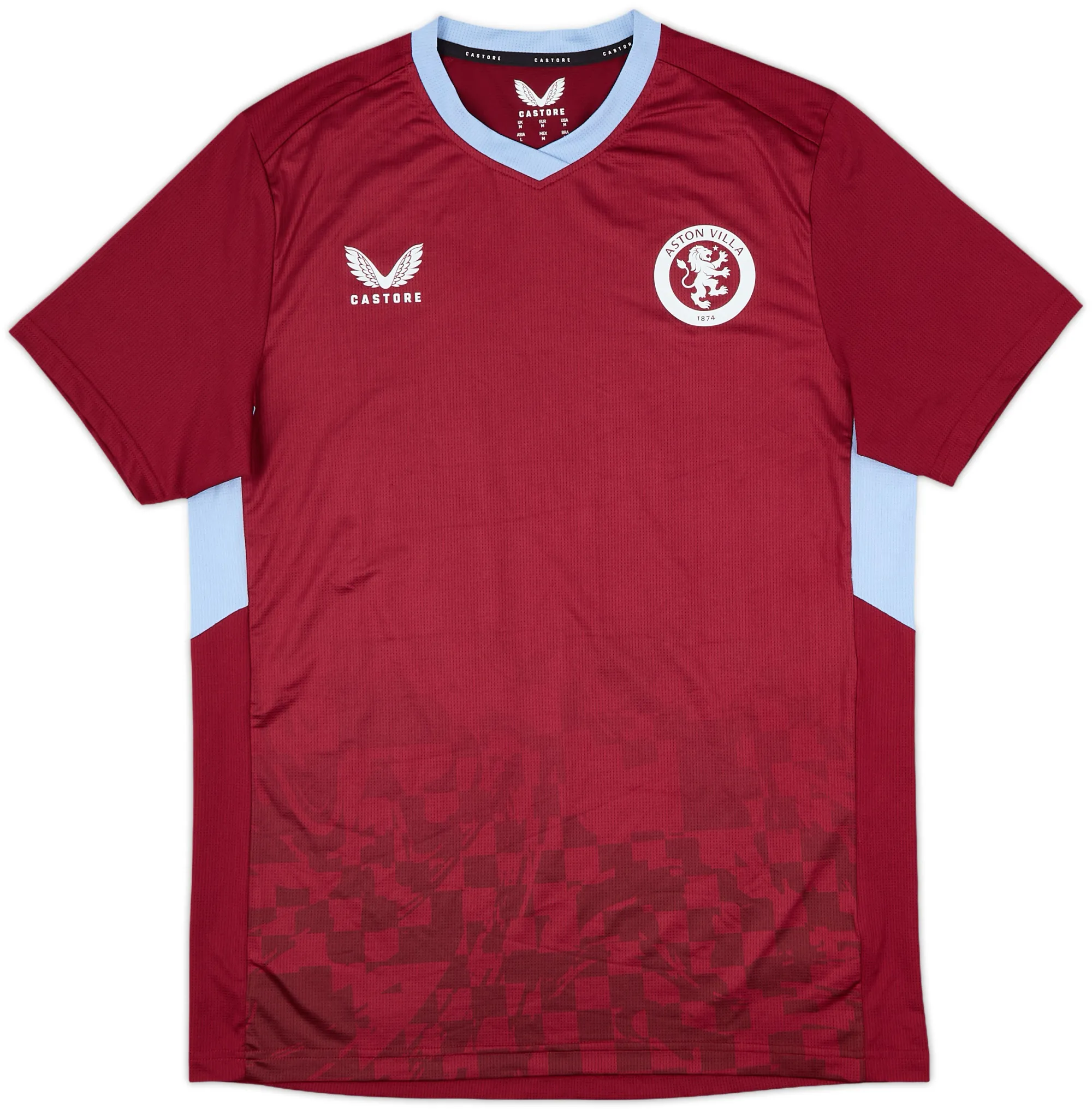 Castore Aston Villa Mens SS Home Shirt 2022/23
