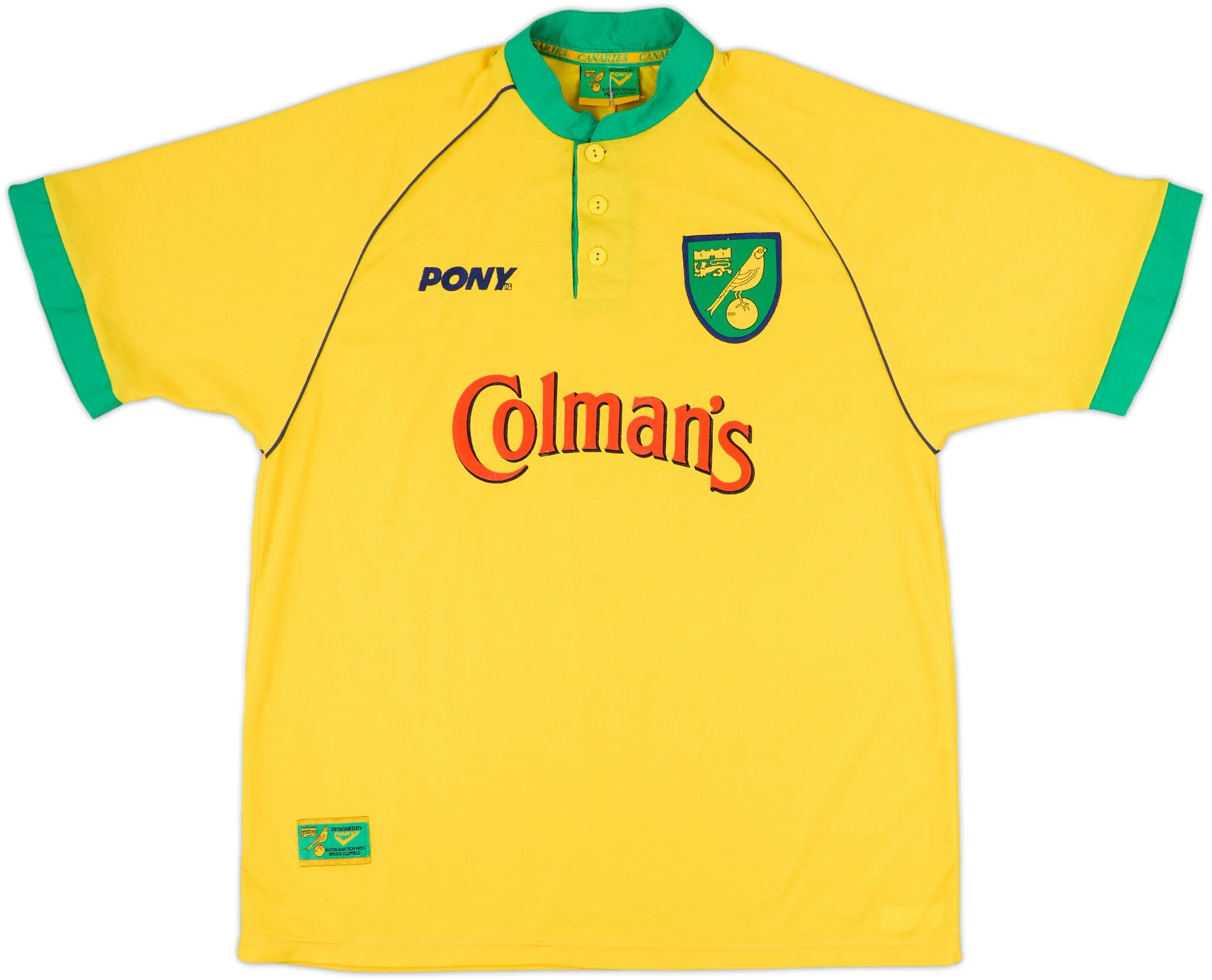 Home Norwich City Mens SS Home Shirt 1997/99