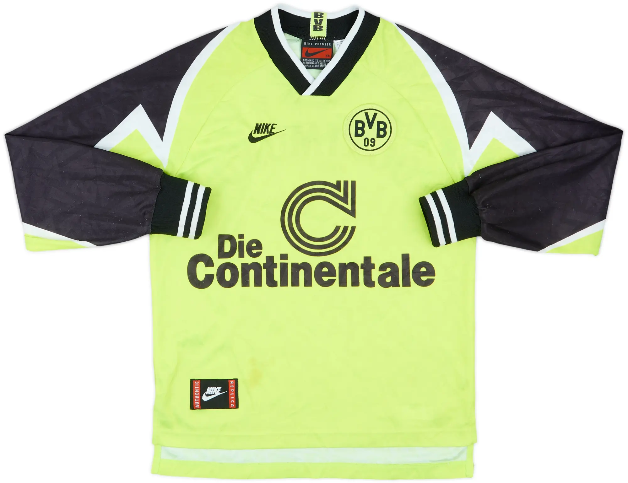 Nike Borussia Dortmund Mens LS Home Shirt 1995/96