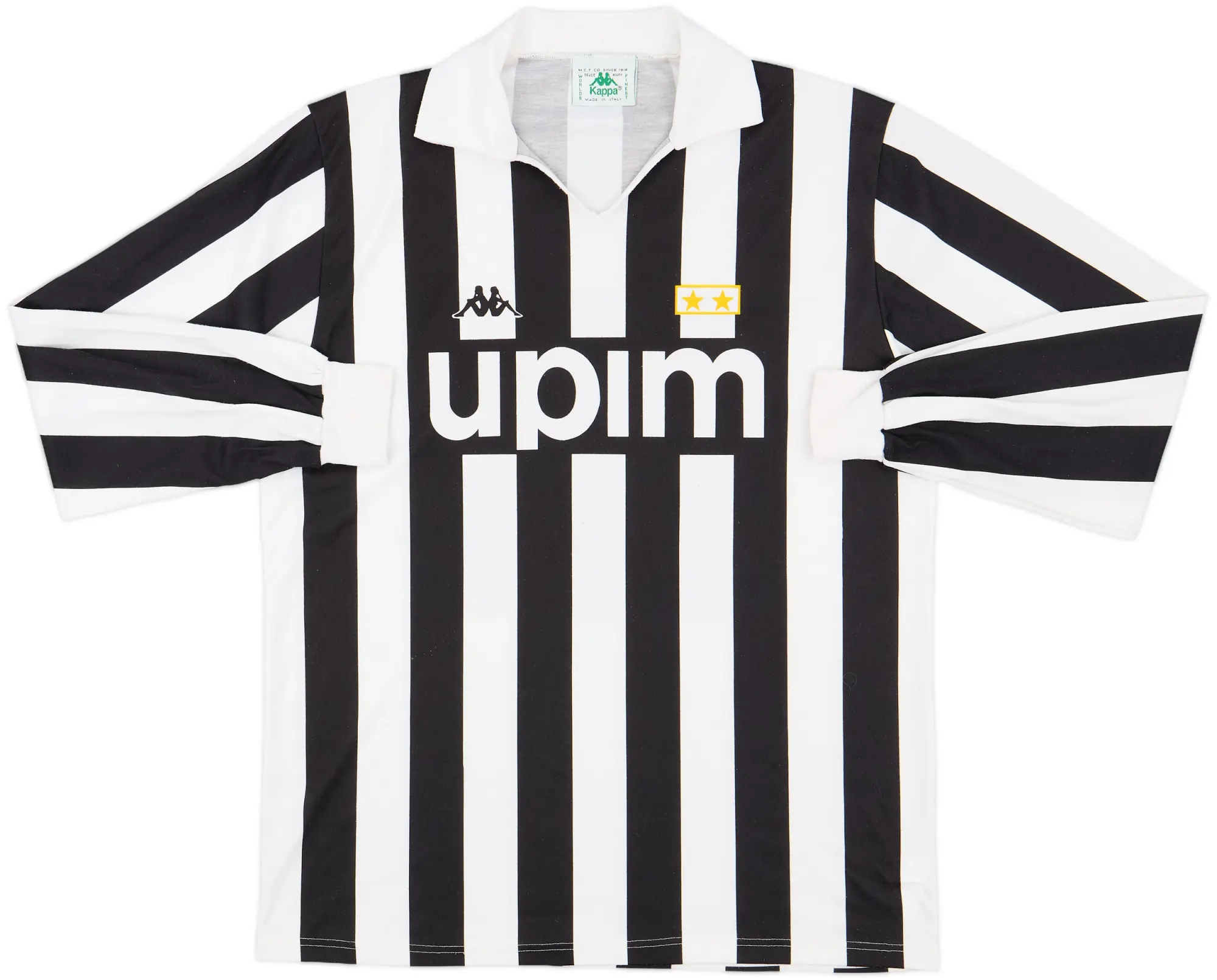 1989-90 Juventus Basic Home L/S Shirt - 9/10 - (XL)
