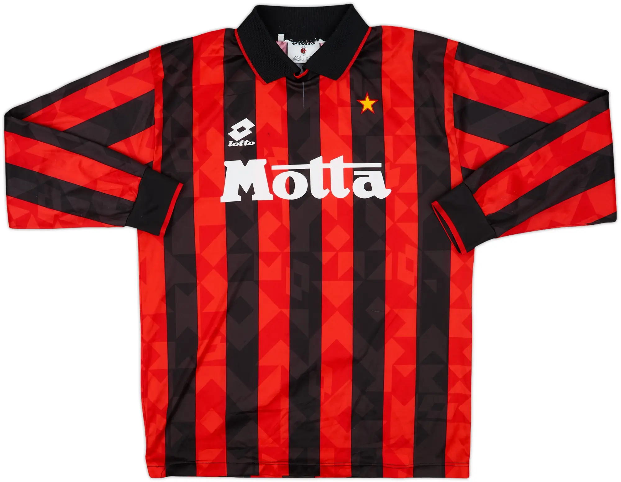 1994-95 AC Milan Home L/S Shirt - 8/10 - (L)