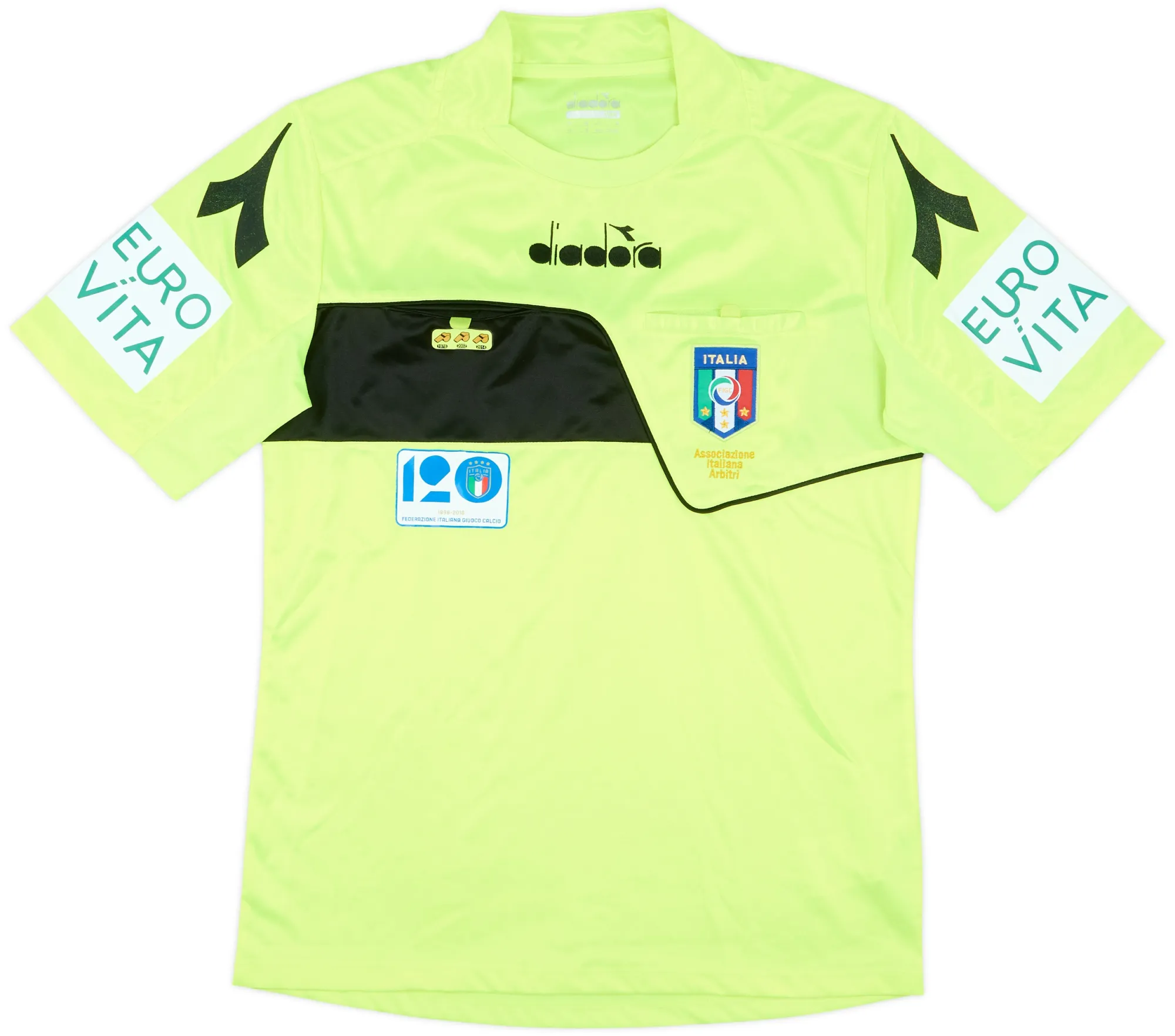 Diadora Italy Mens SS Home Shirt 2018